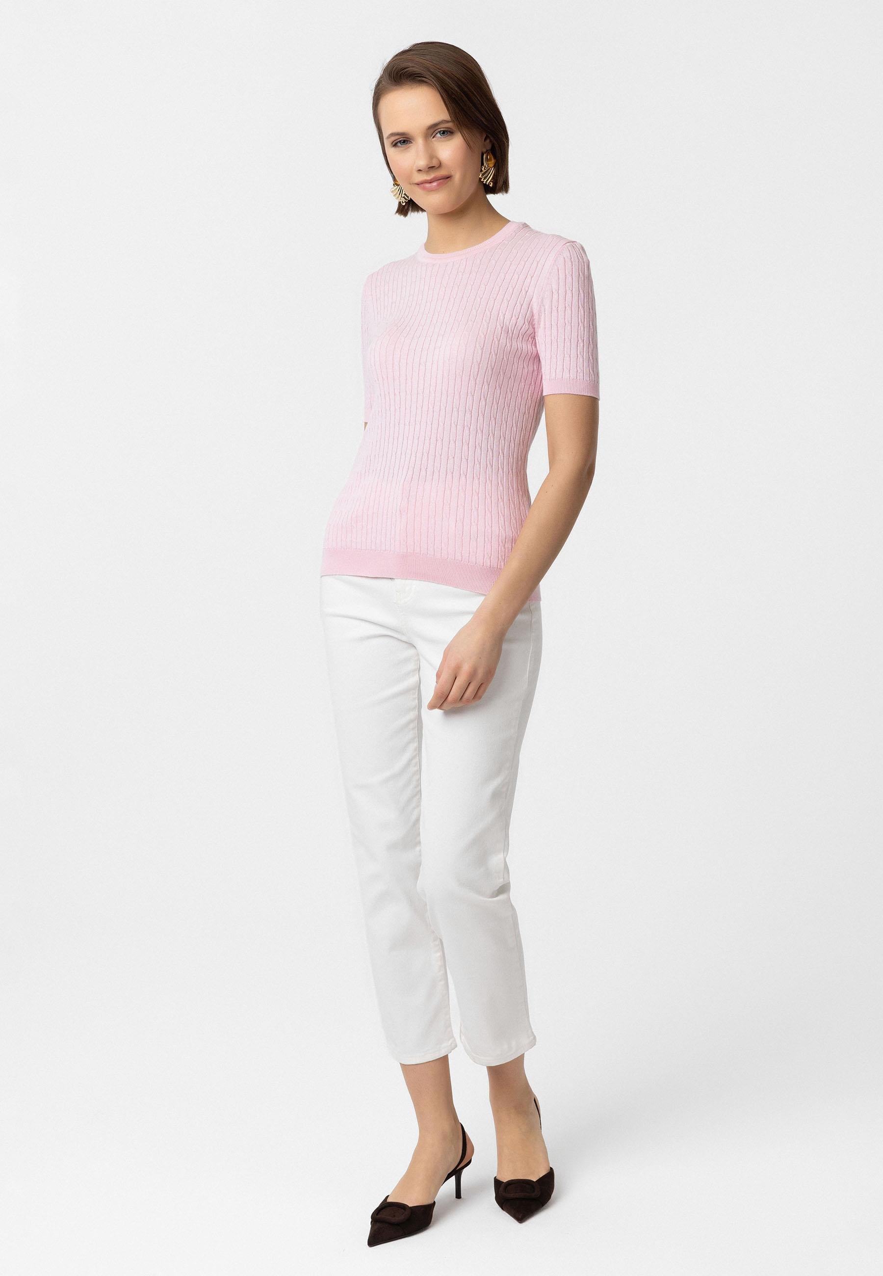 Hanna Kadın Slim Fit Triko T-Shirt