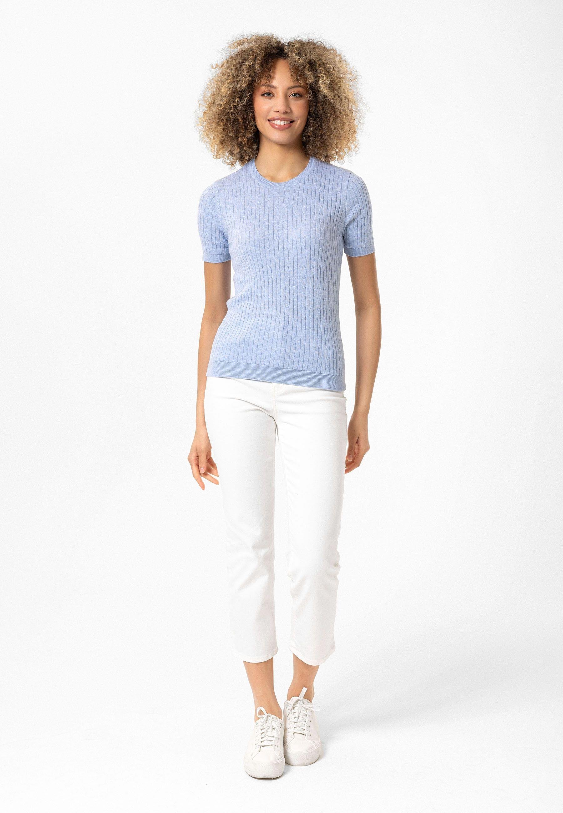 Hanna Kadın Slim Fit Triko T-Shirt