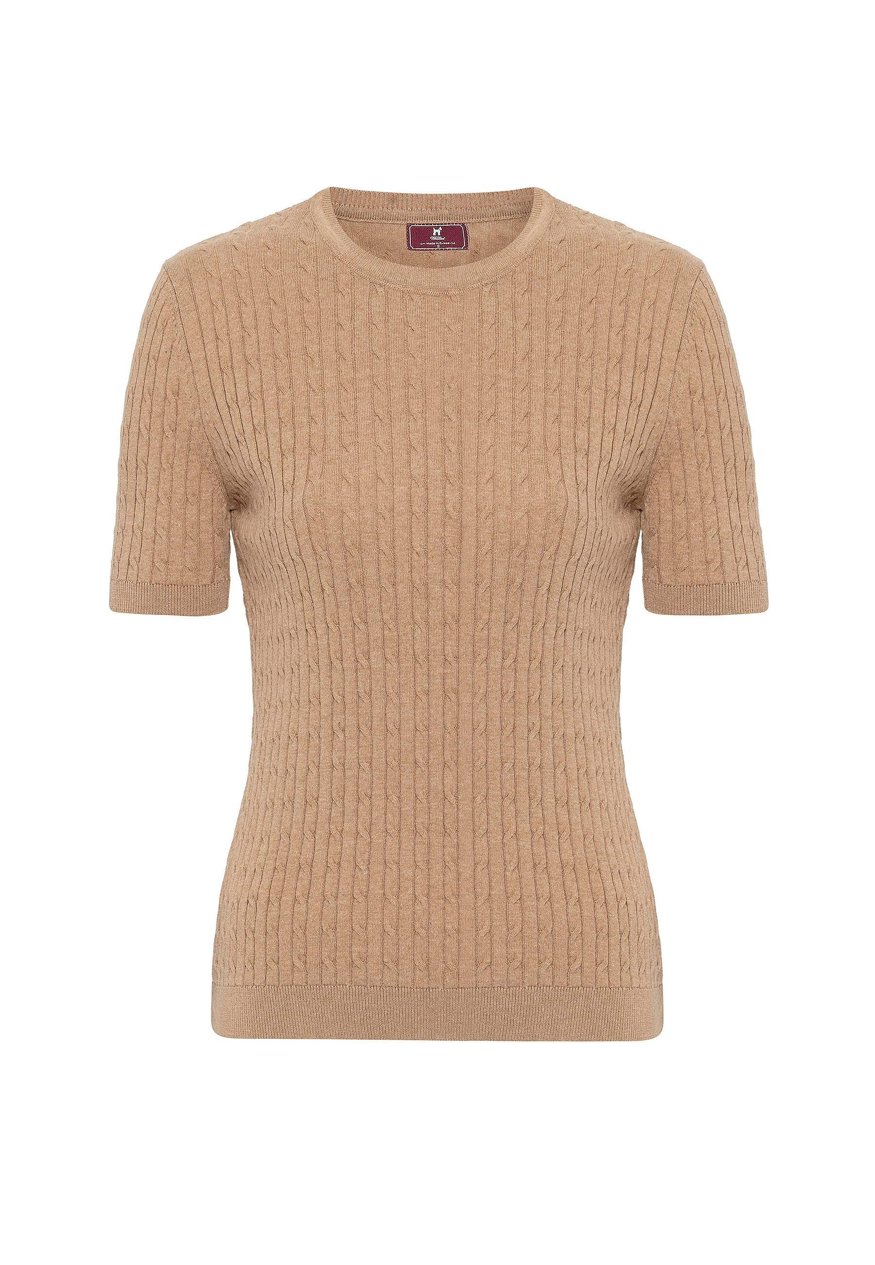 Hanna Kadın Slim Fit Triko T-Shirt