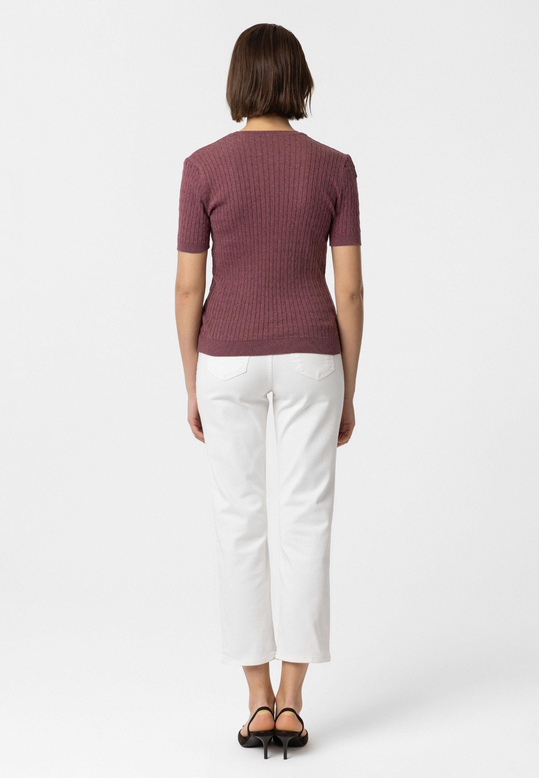 Hanna Kadın Slim Fit Triko T-Shirt