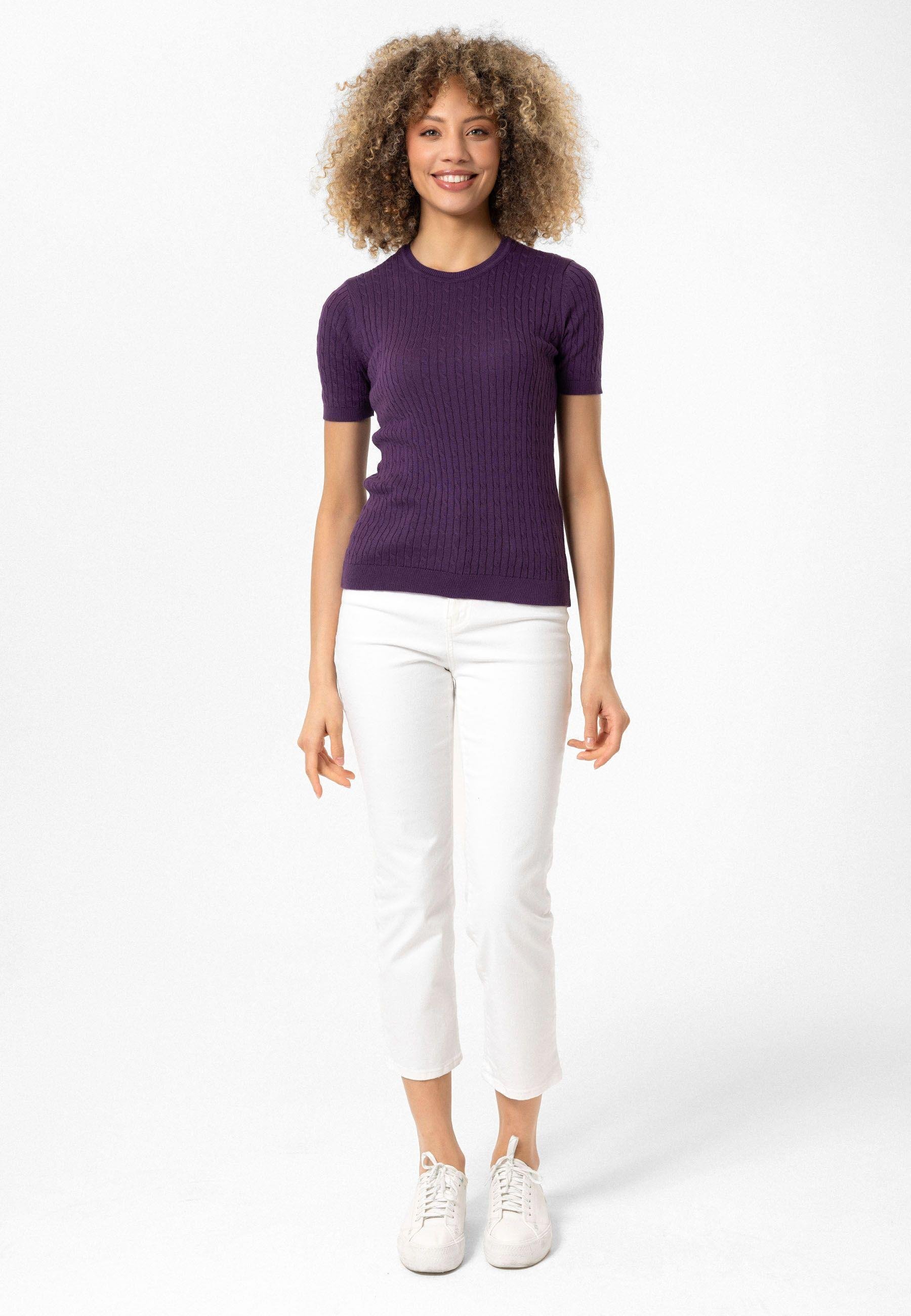Hanna Kadın Slim Fit Triko T-Shirt