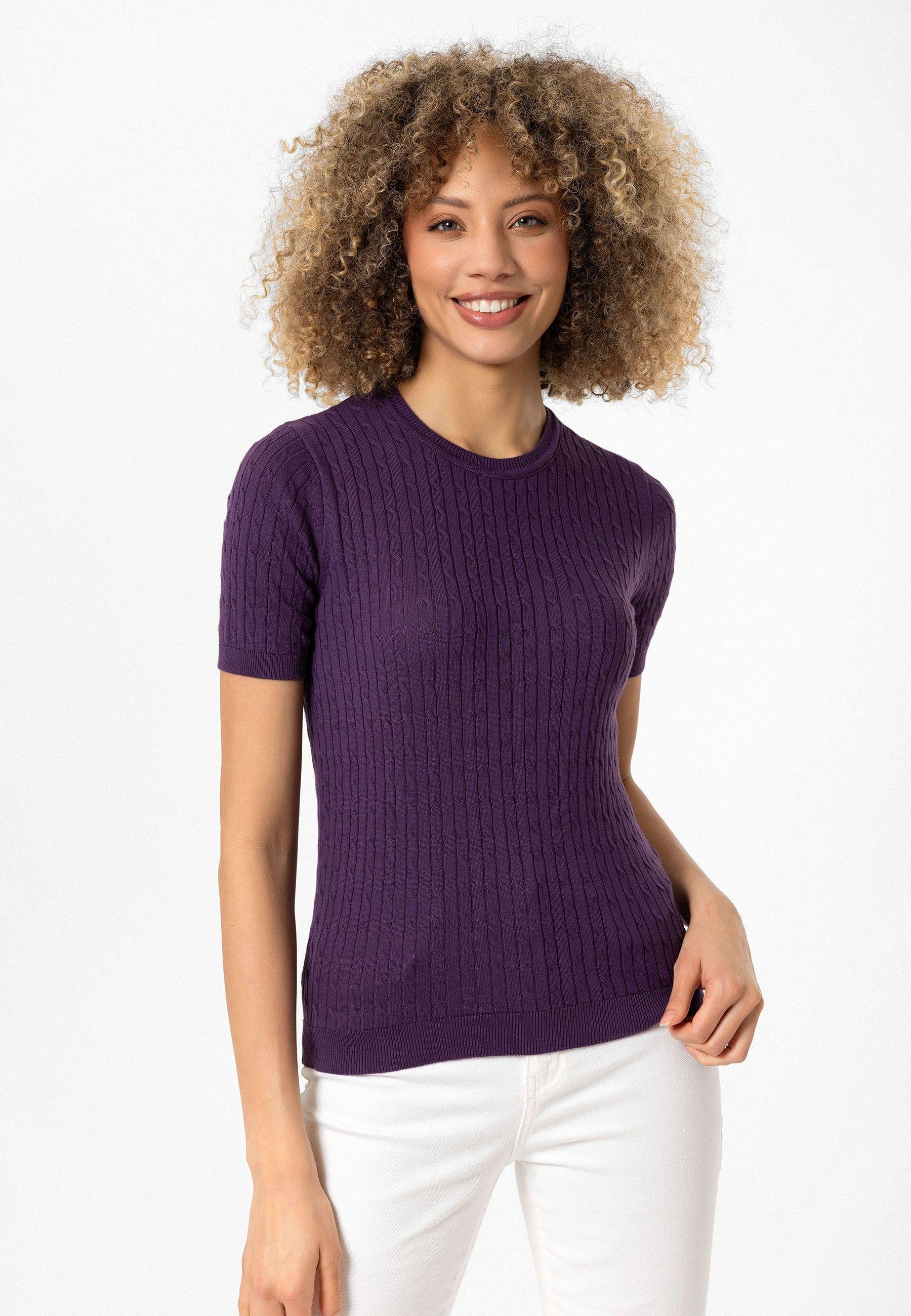 Hanna Kadın Slim Fit Triko T-Shirt