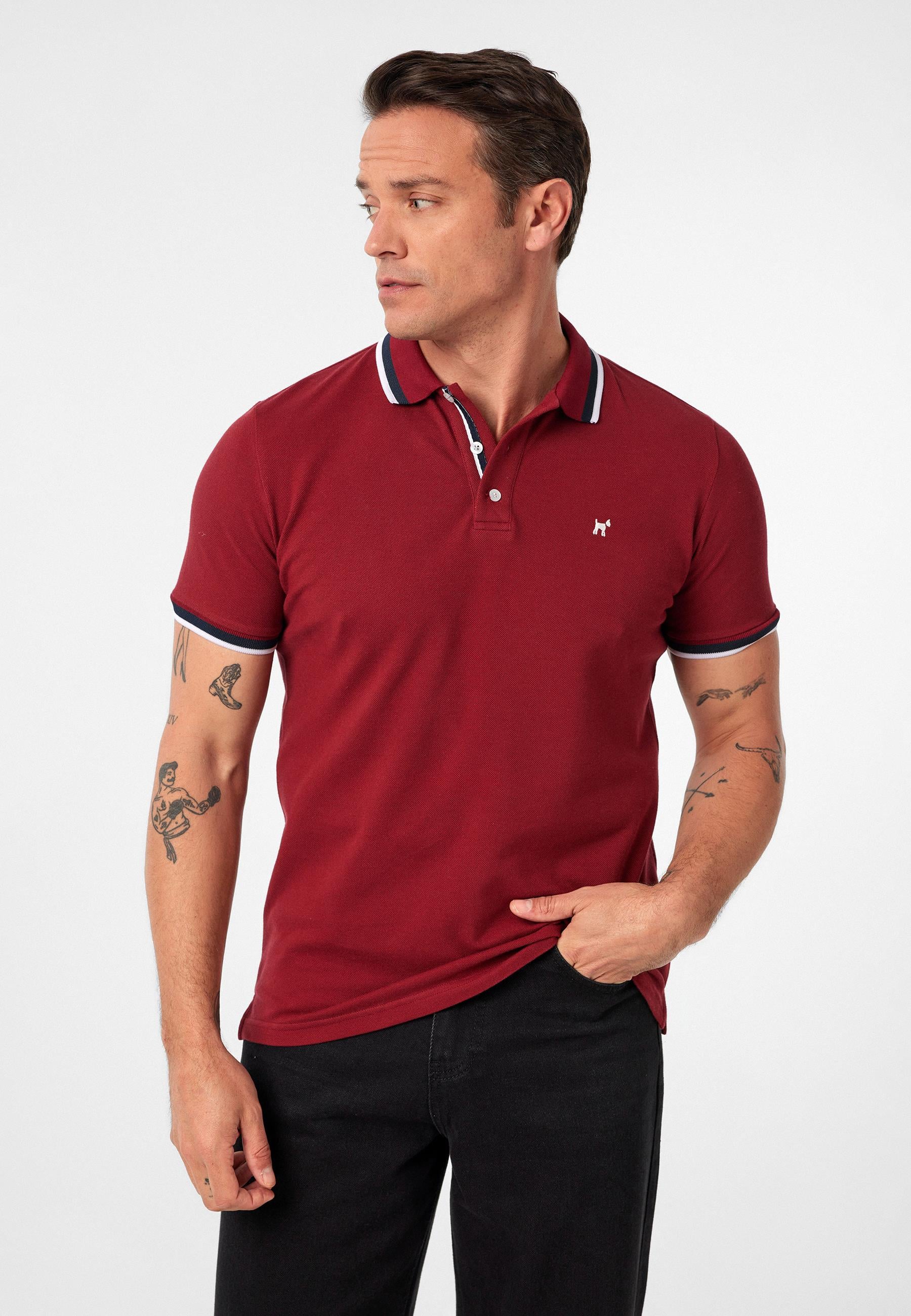 Javeir Erkek Regular Fit Çizgi Detaylı Polo Yaka T-Shirt