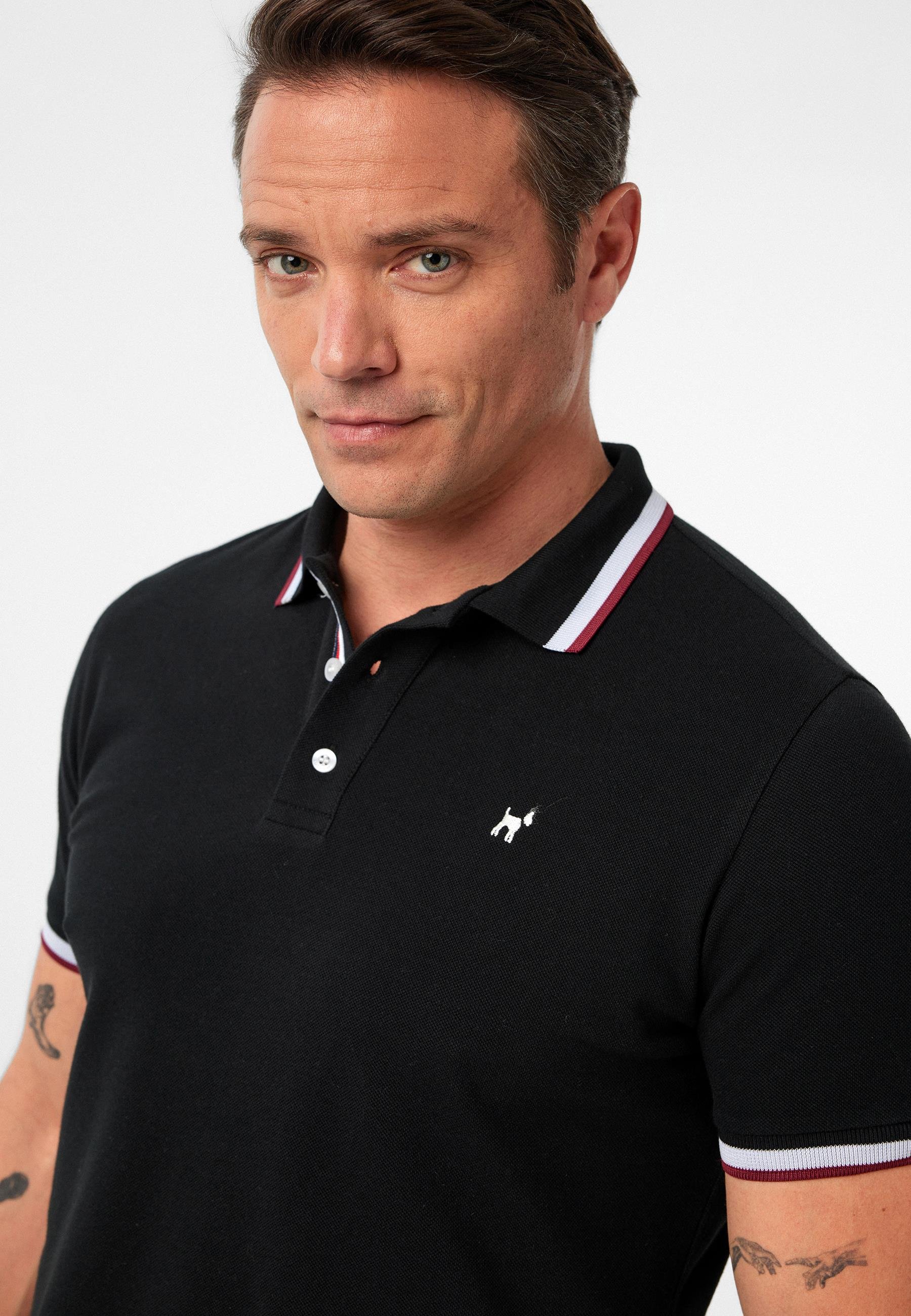 Javeir Erkek Regular Fit Çizgi Detaylı Polo Yaka T-Shirt