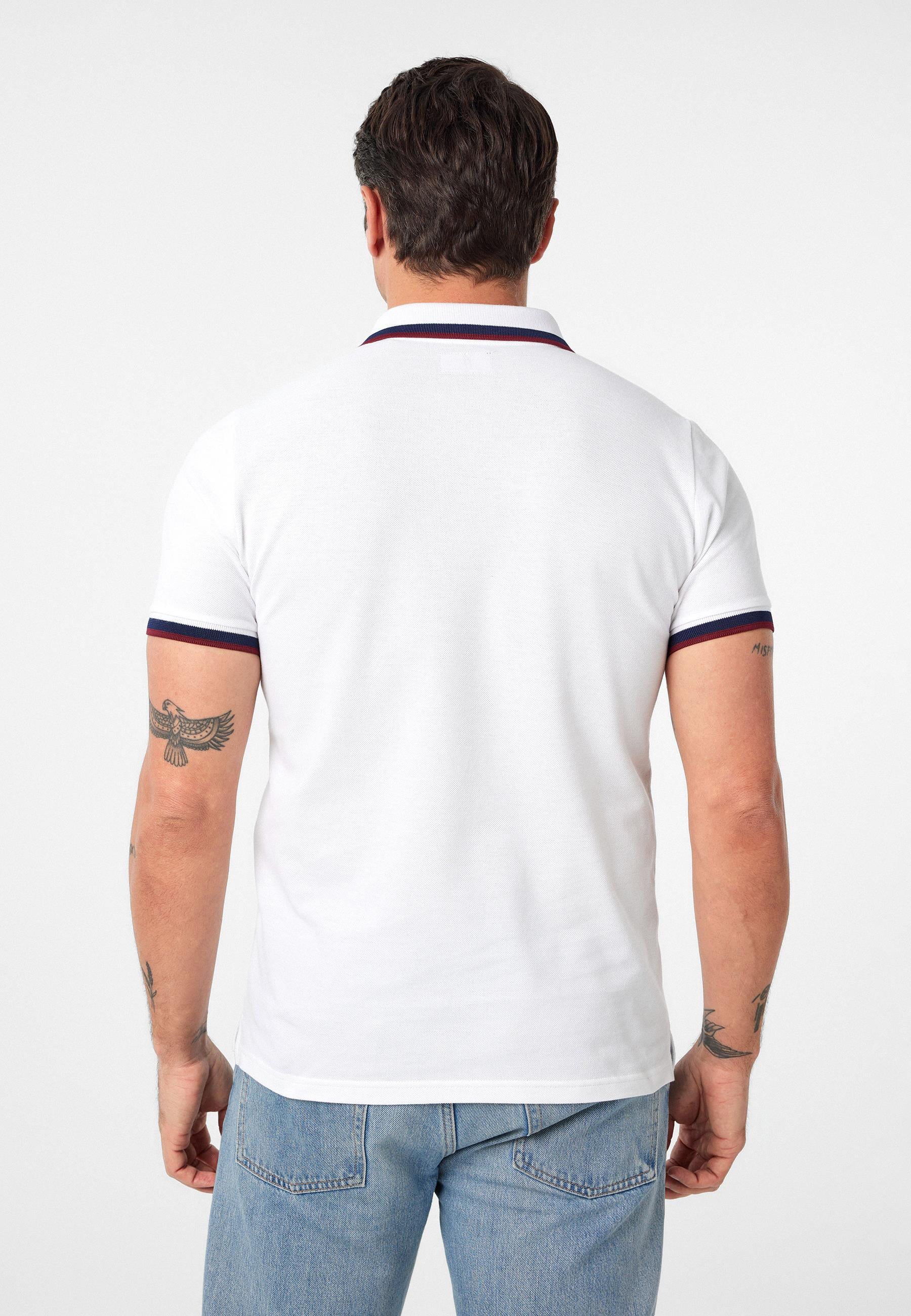 Javeir Erkek Regular Fit Çizgi Detaylı Polo Yaka T-Shirt