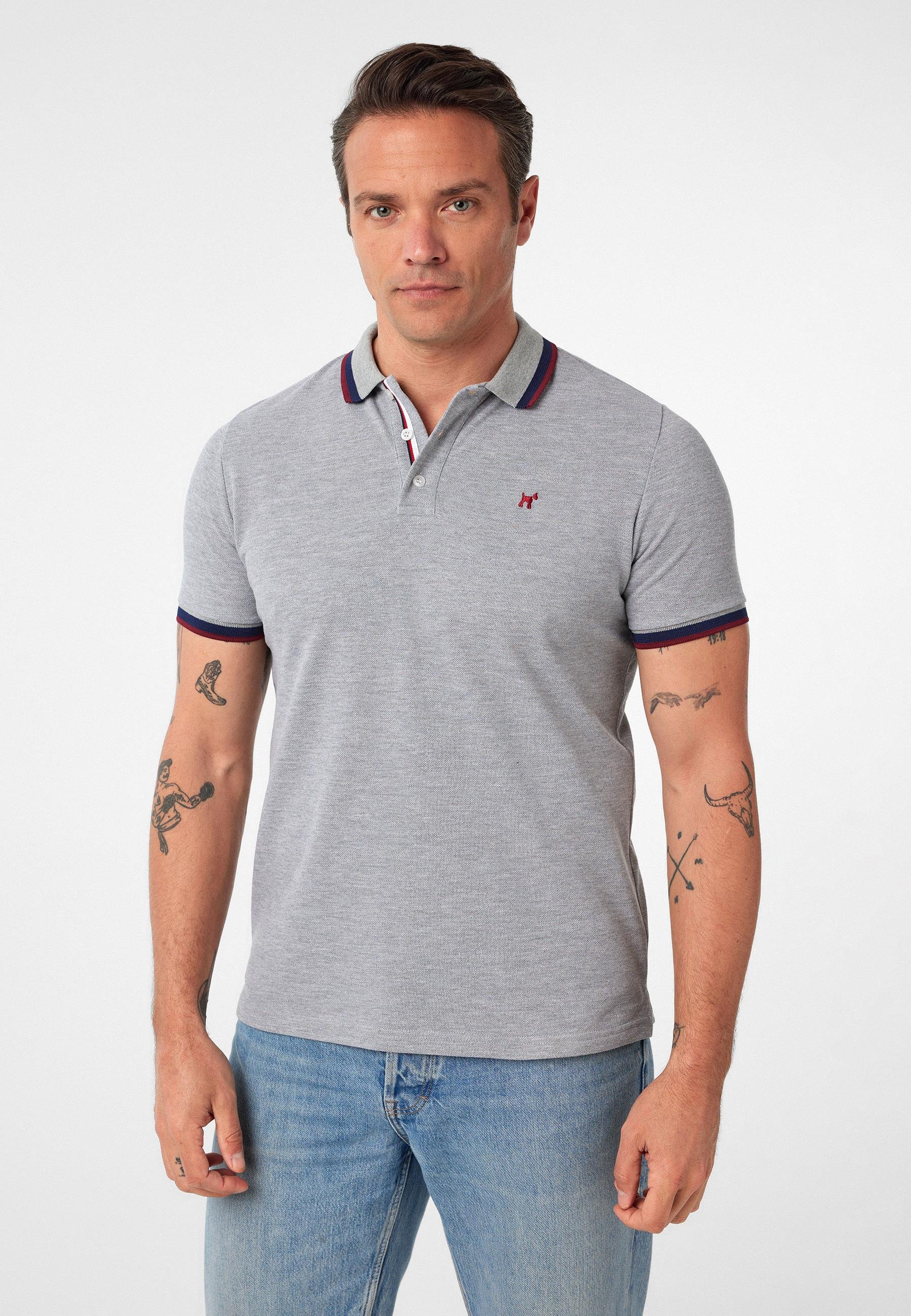 Javeir Erkek Regular Fit Çizgi Detaylı Polo Yaka T-Shirt
