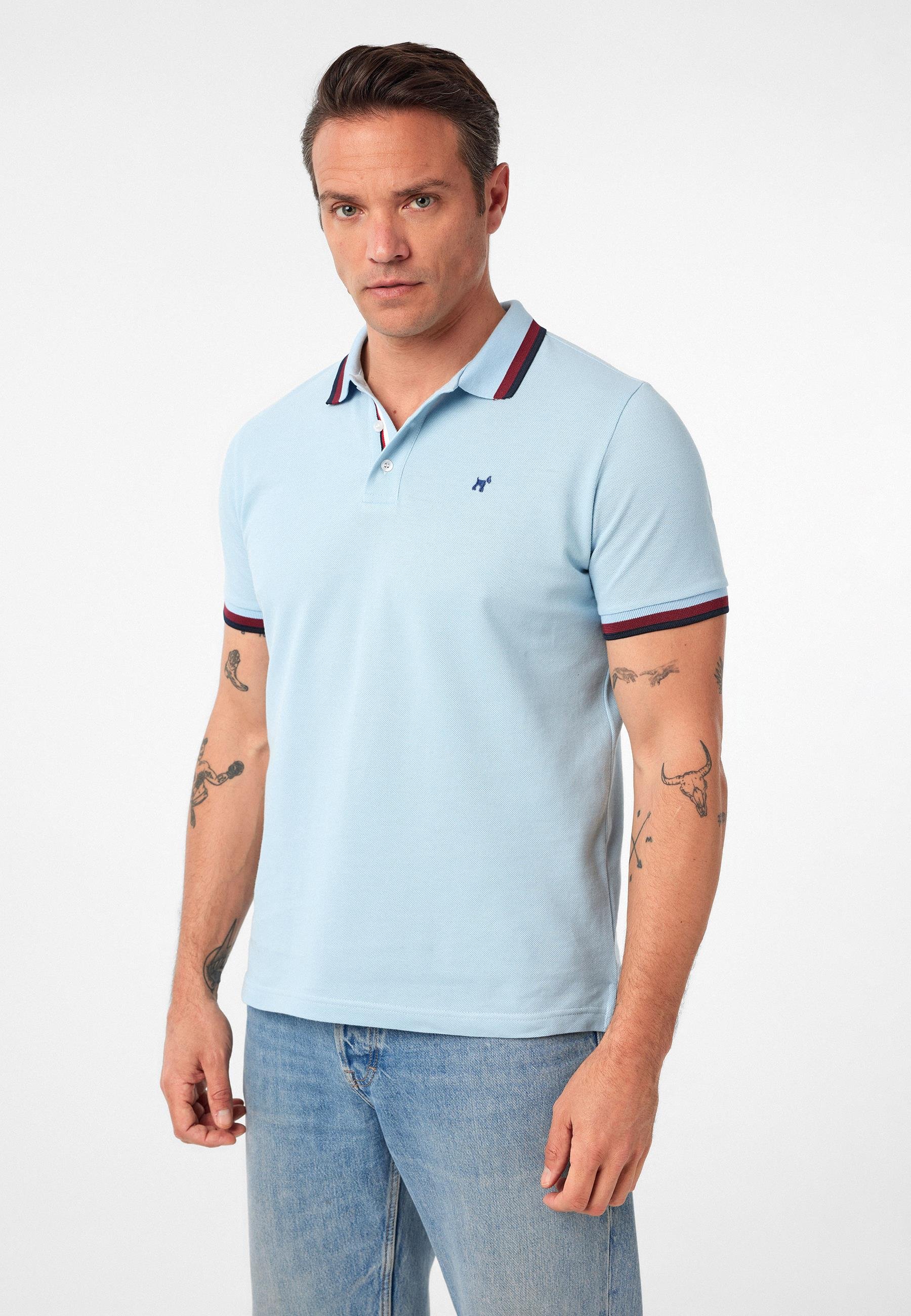 Javeir Erkek Regular Fit Çizgi Detaylı Polo Yaka T-Shirt