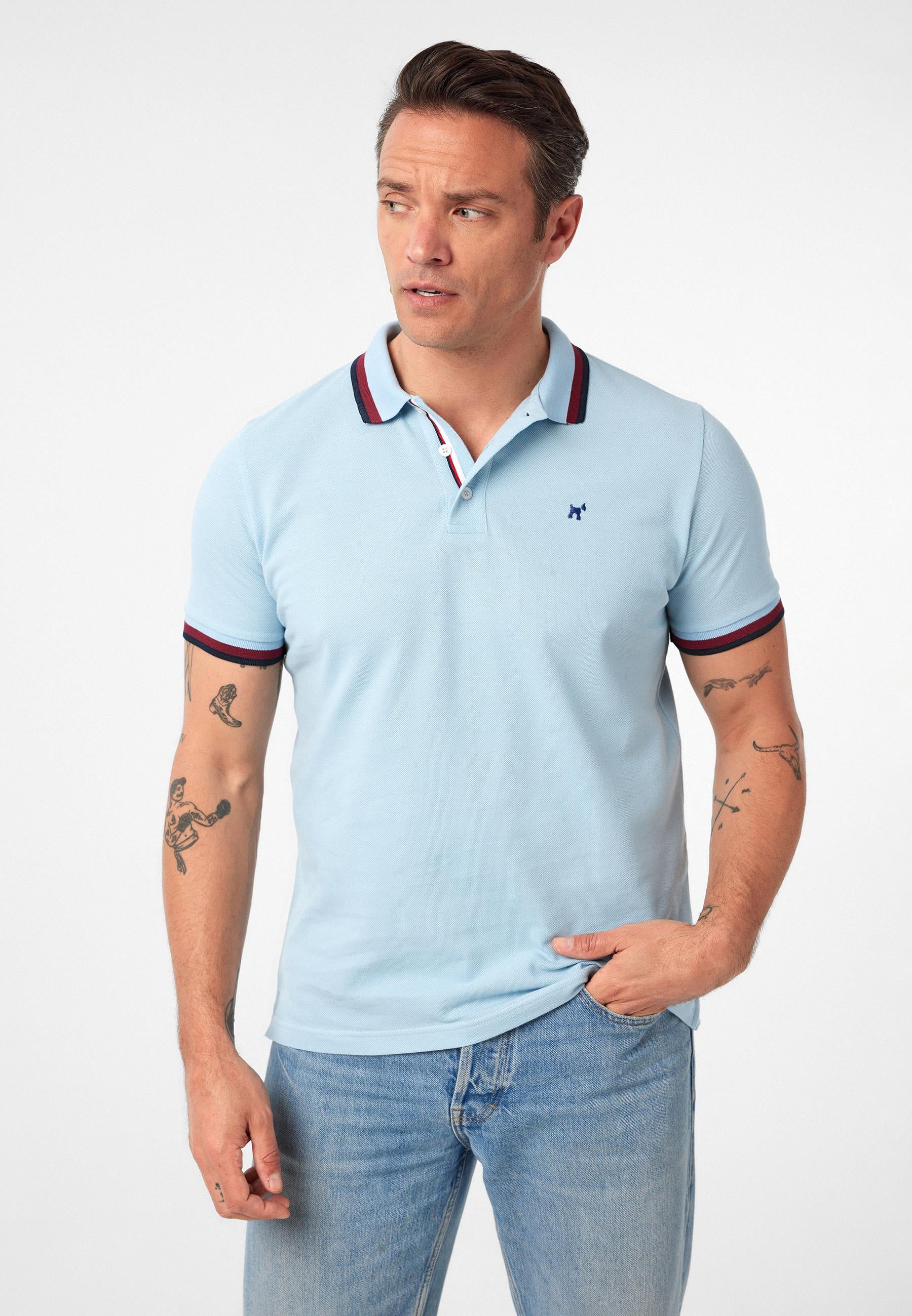 Javeir Erkek Regular Fit Çizgi Detaylı Polo Yaka T-Shirt