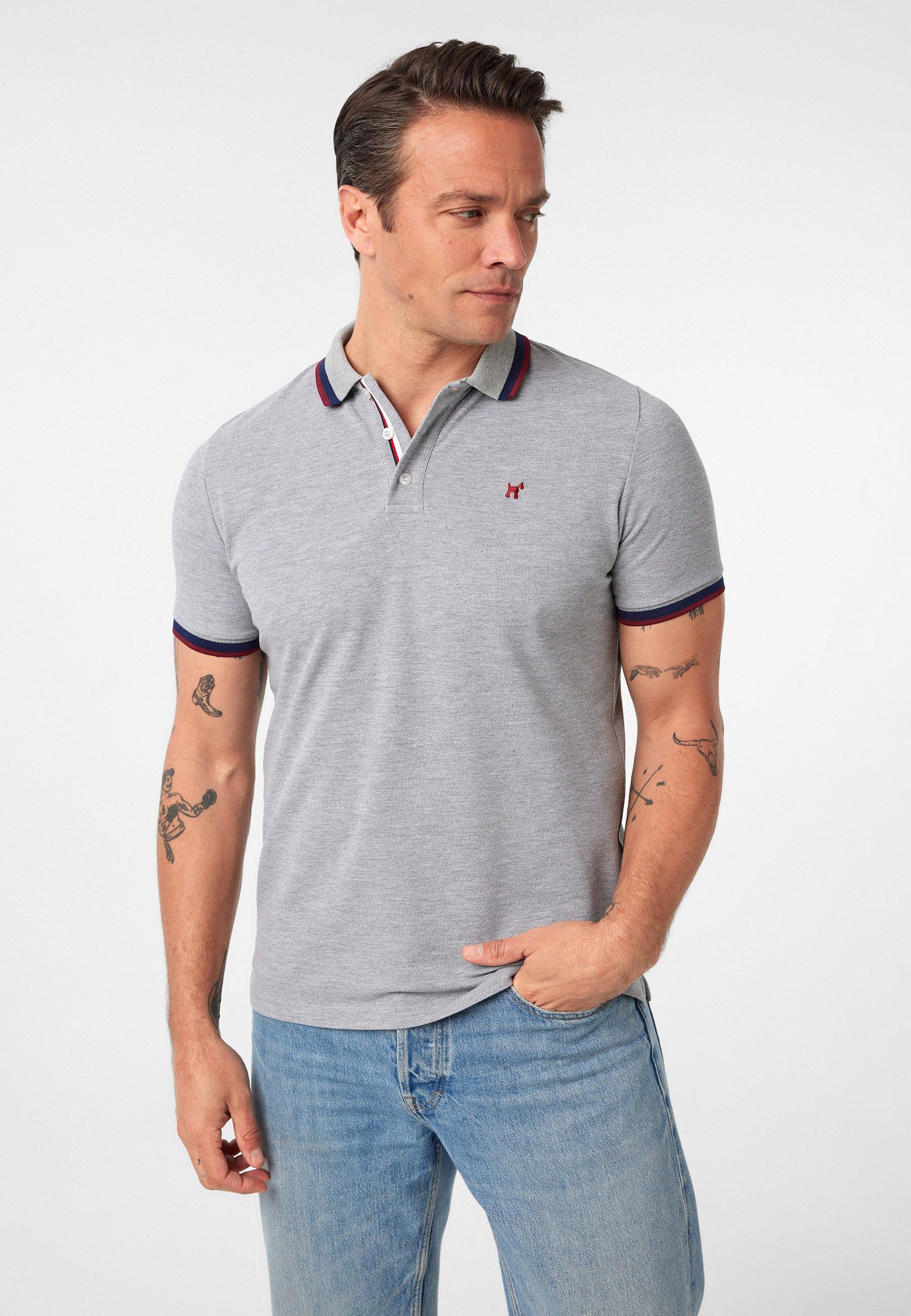 Javeir Erkek Regular Fit Çizgi Detaylı Polo Yaka T-Shirt