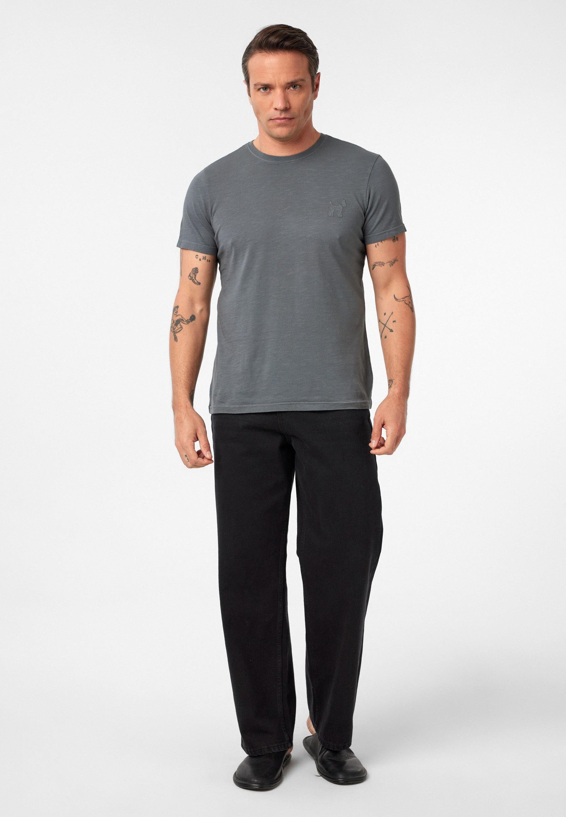 Ruiz Erkek Regular Fit Köpek Nakışlı 2'li T-Shirt