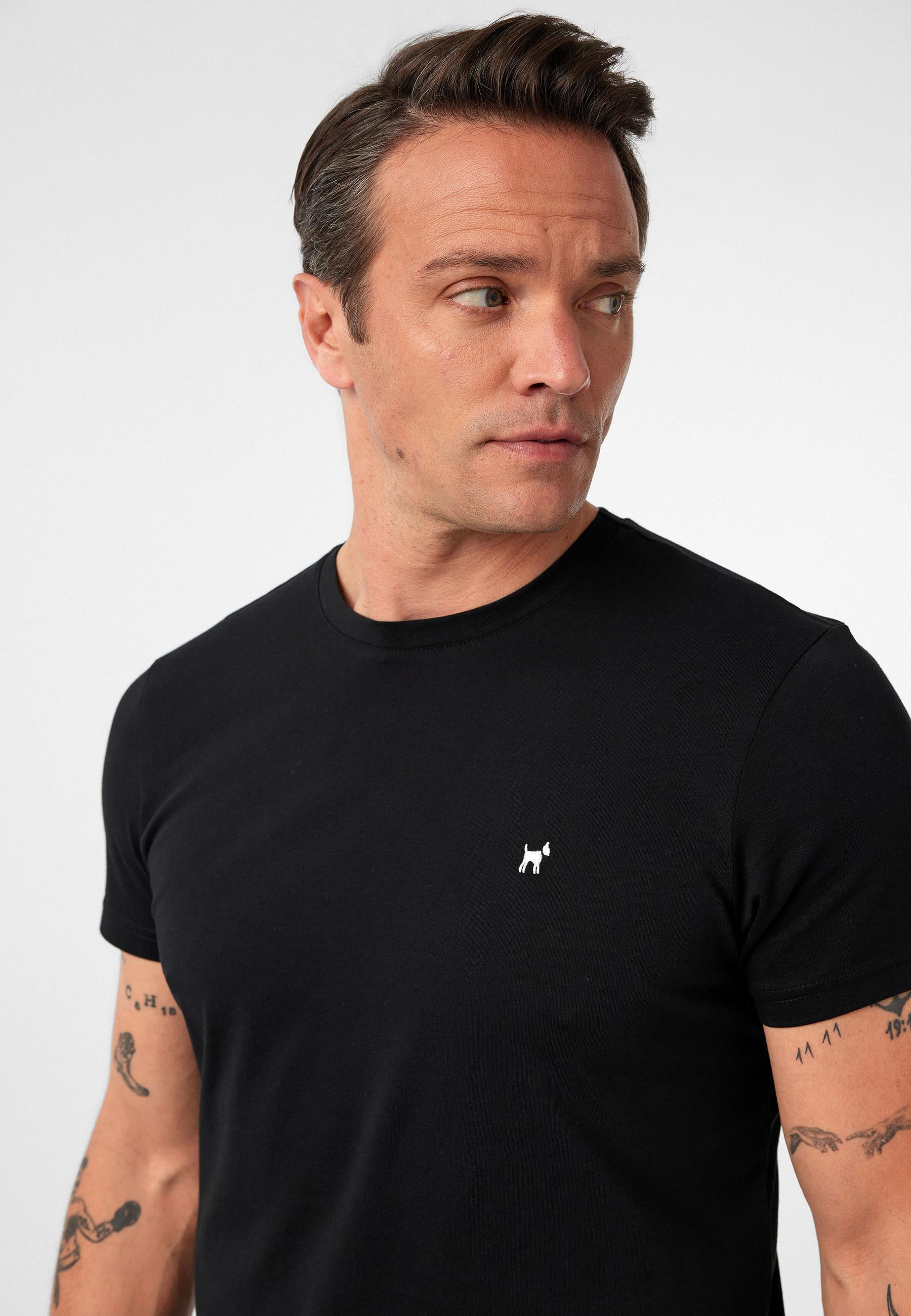 Victor Erkek Regular Fit Nakışlı Basic T-Shirt