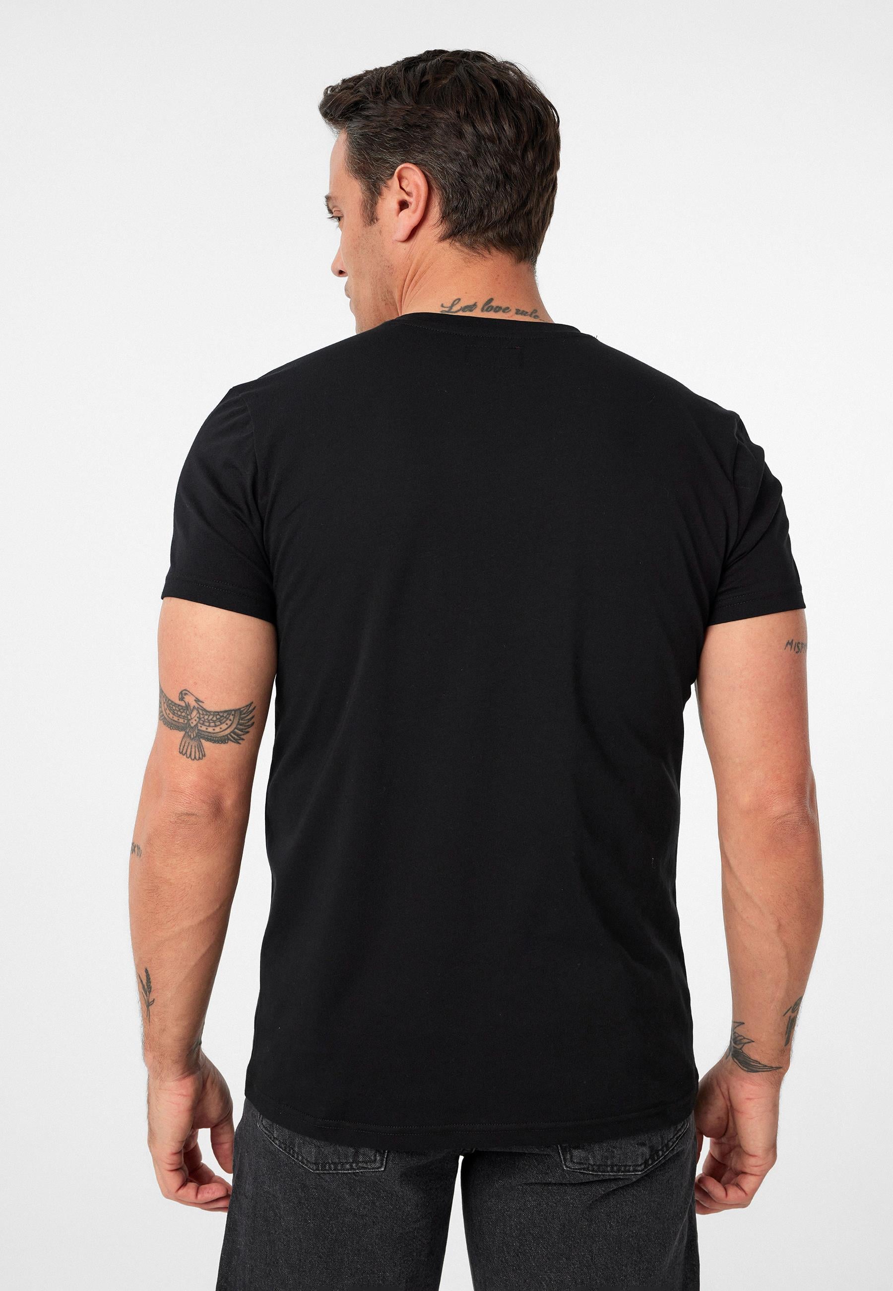 Victor Erkek Regular Fit Nakışlı Basic T-Shirt