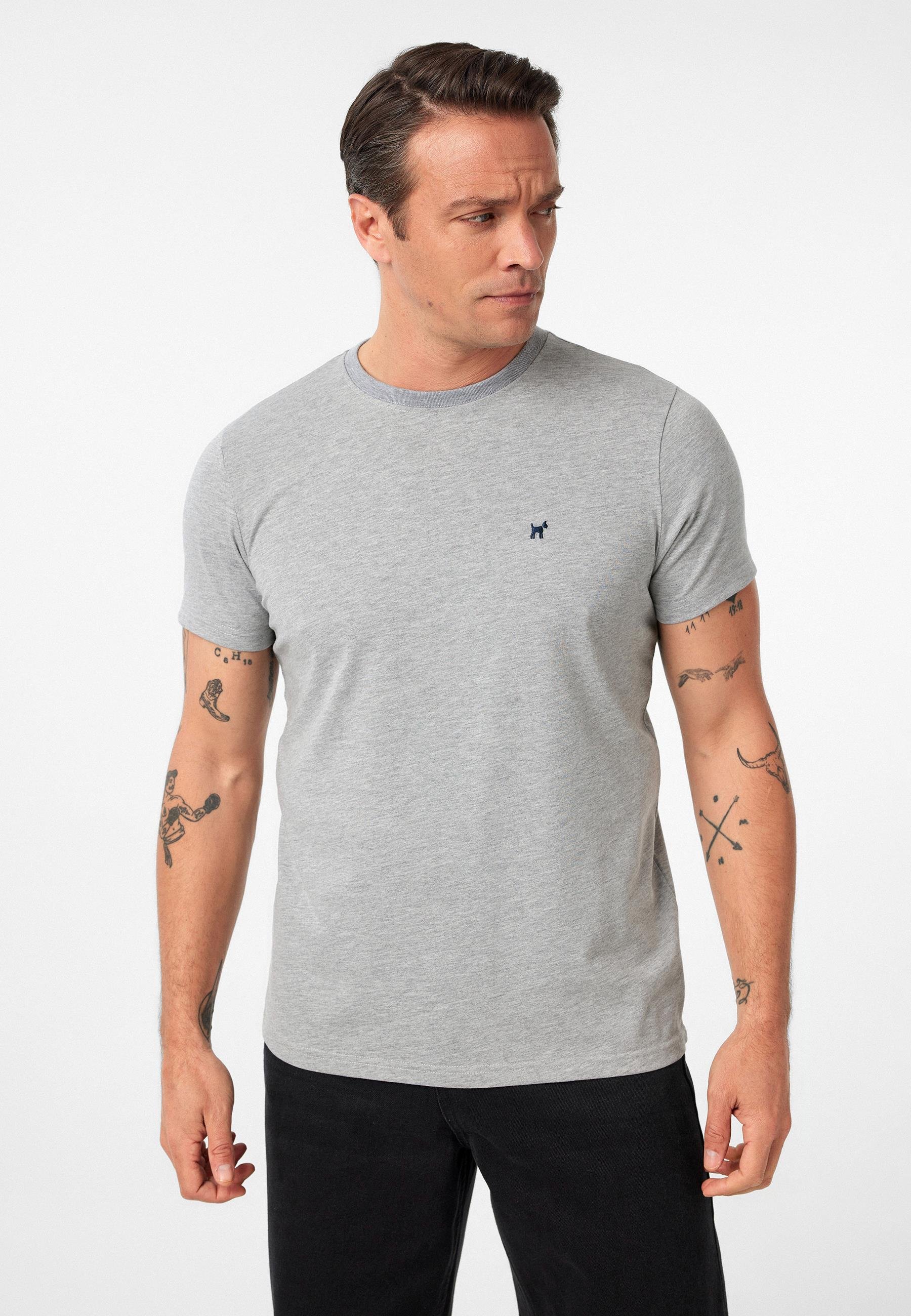 Victor Erkek Regular Fit Nakışlı Basic T-Shirt