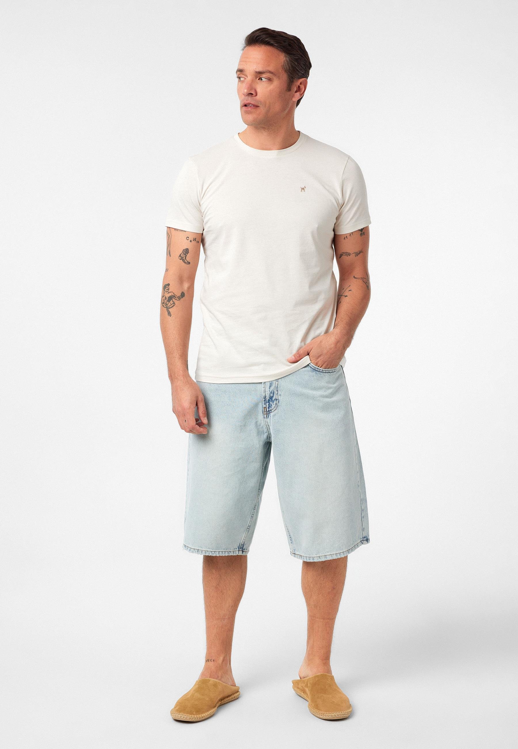 Victor Erkek Regular Fit Nakışlı Basic T-Shirt