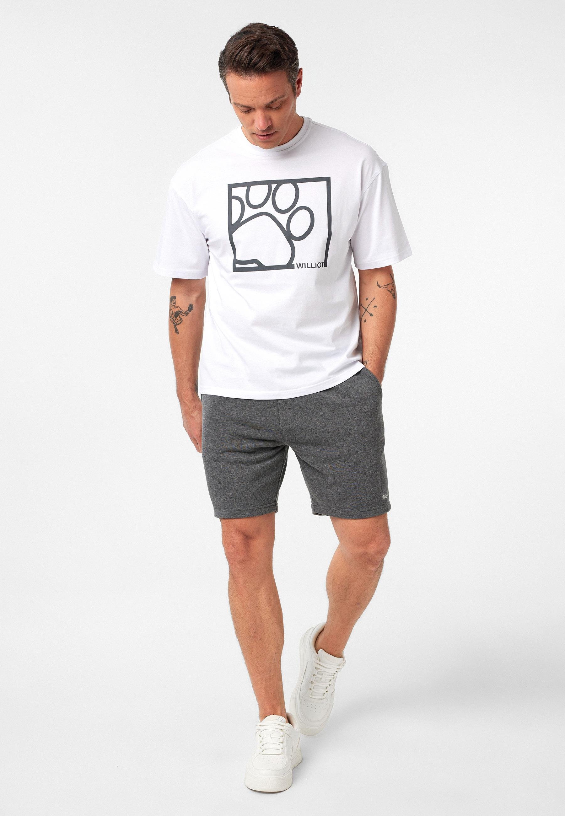Williams Erkek Regular Fit Pati Baskılı T-Shirt