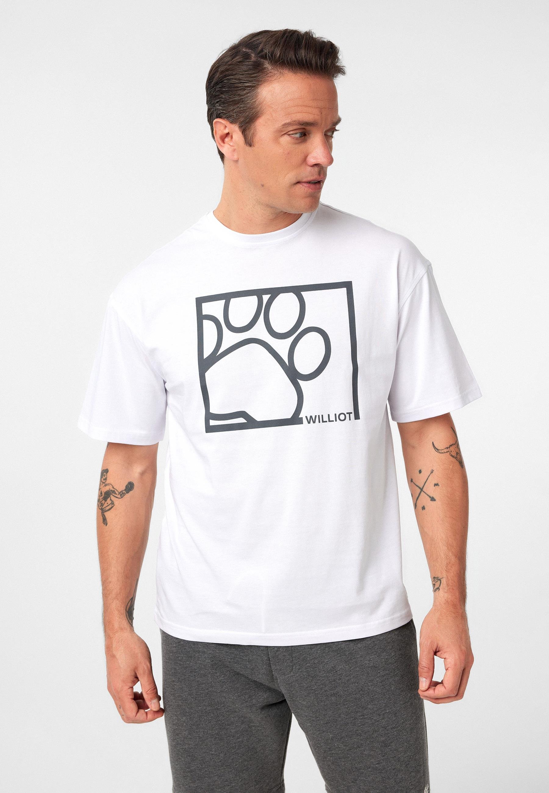 Williams Erkek Regular Fit Pati Baskılı T-Shirt