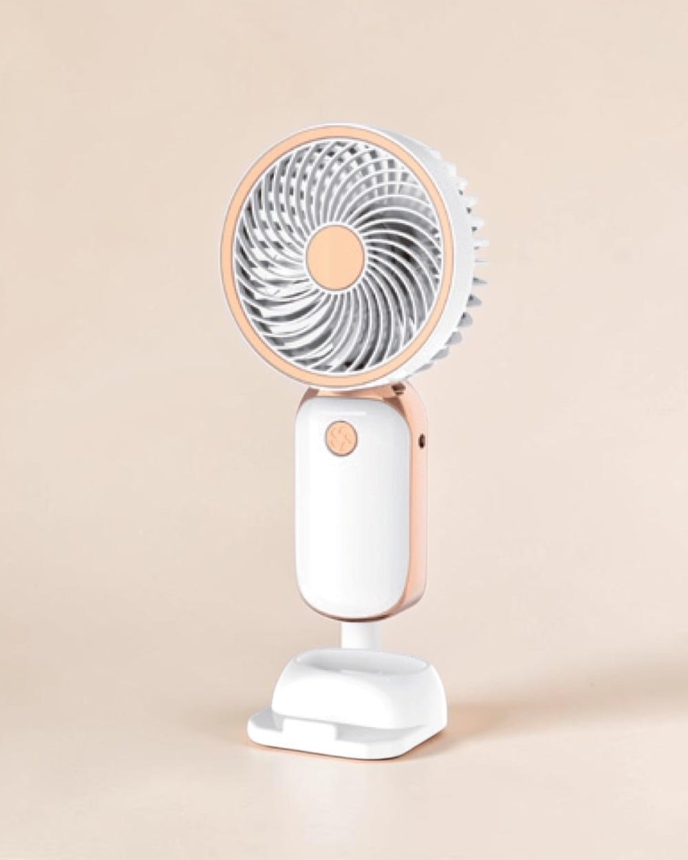 El ve Masaüstü Fan8000rpm Gücünde Telefon Standlı Şarjlı Taşınabilir Masaüstü ve El Fanı