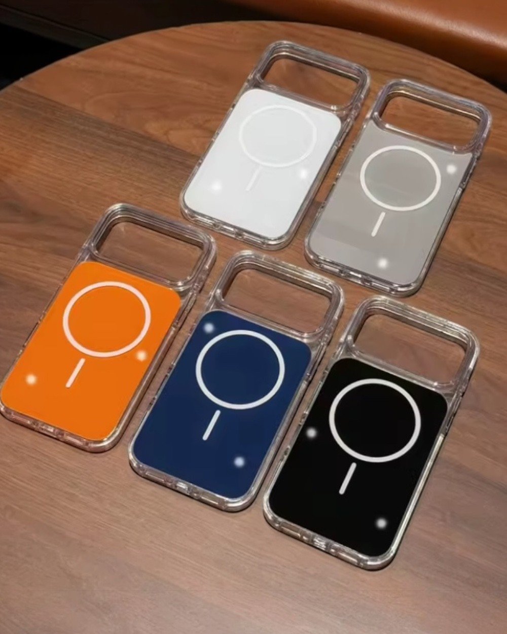 Telefon KılıfıIphone Uyumlu Arkası Parlak Renkli Magsafe Destekli Kılıf