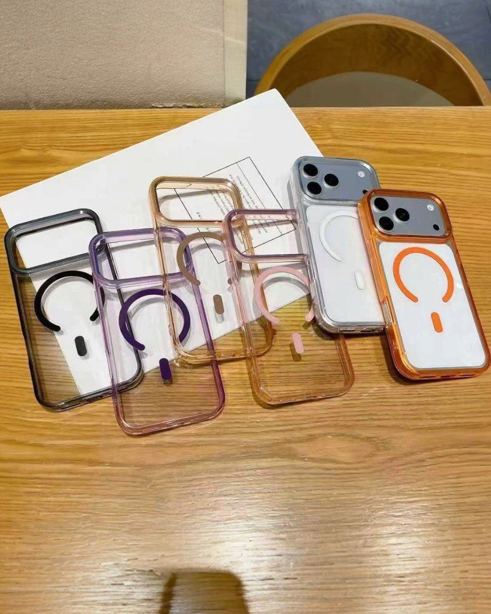 Telefon KılıfıIphone Uyumlu Kamera Çerçeveli Neo Shield Magsafe Destekli Kılıf