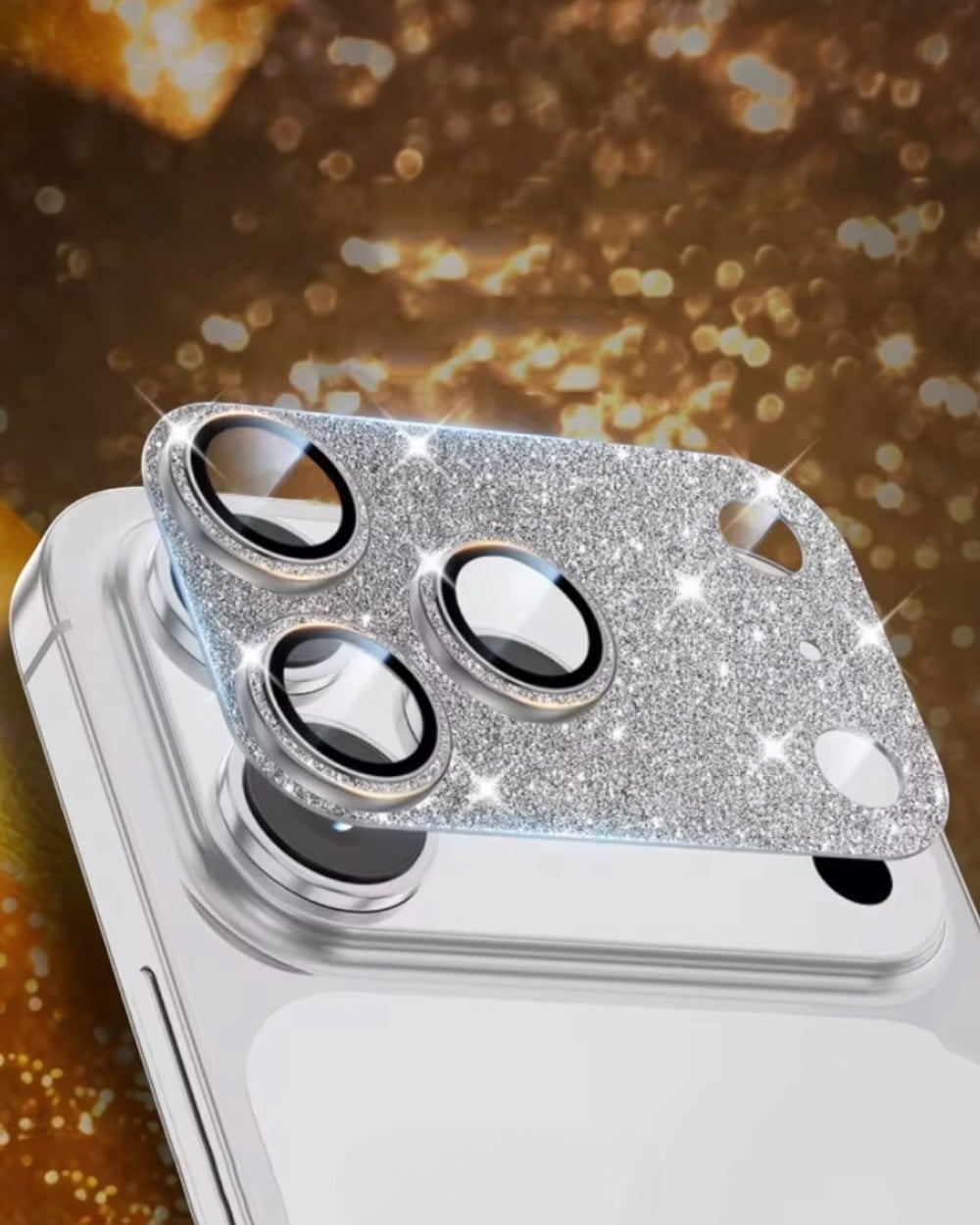 Lens KoruyucuIphone Uyumlu Tam Kaplayan Full Simli Safir Çizilmez Kamera Lens Koruyucu