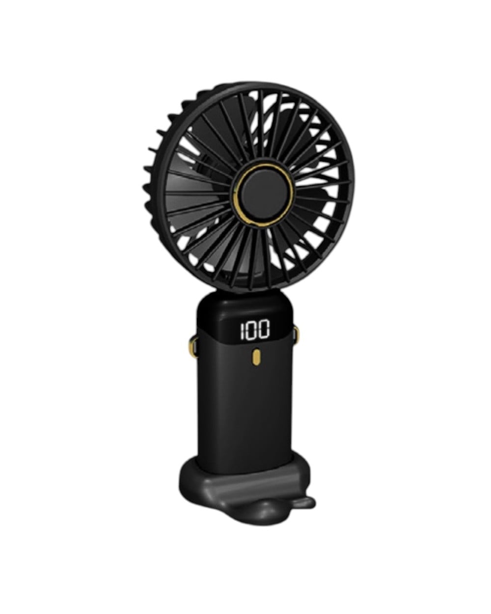 El ve Masaüstü FanLCD Göstergeli Mini El Fanı 12000 Rpm Şarjlı Taşınabilir USB Vantilatör Cep Fanı