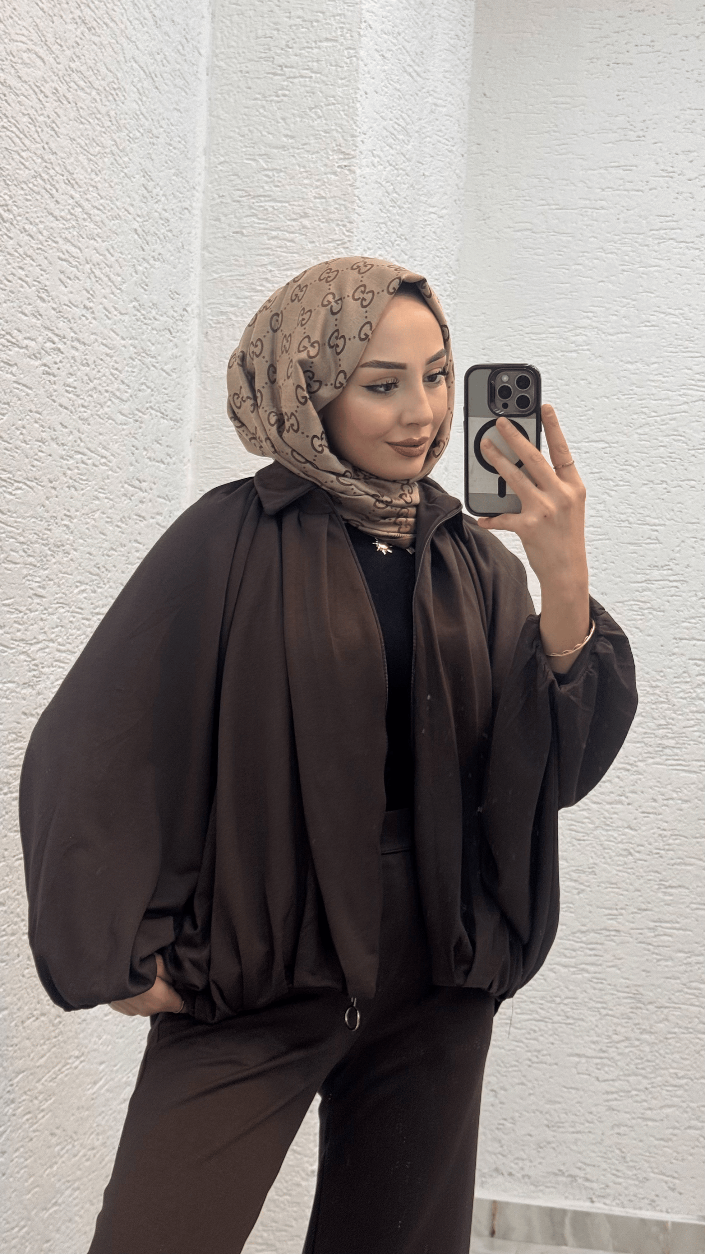 Oysho Kumaş Bomber Takım | Kahverengi