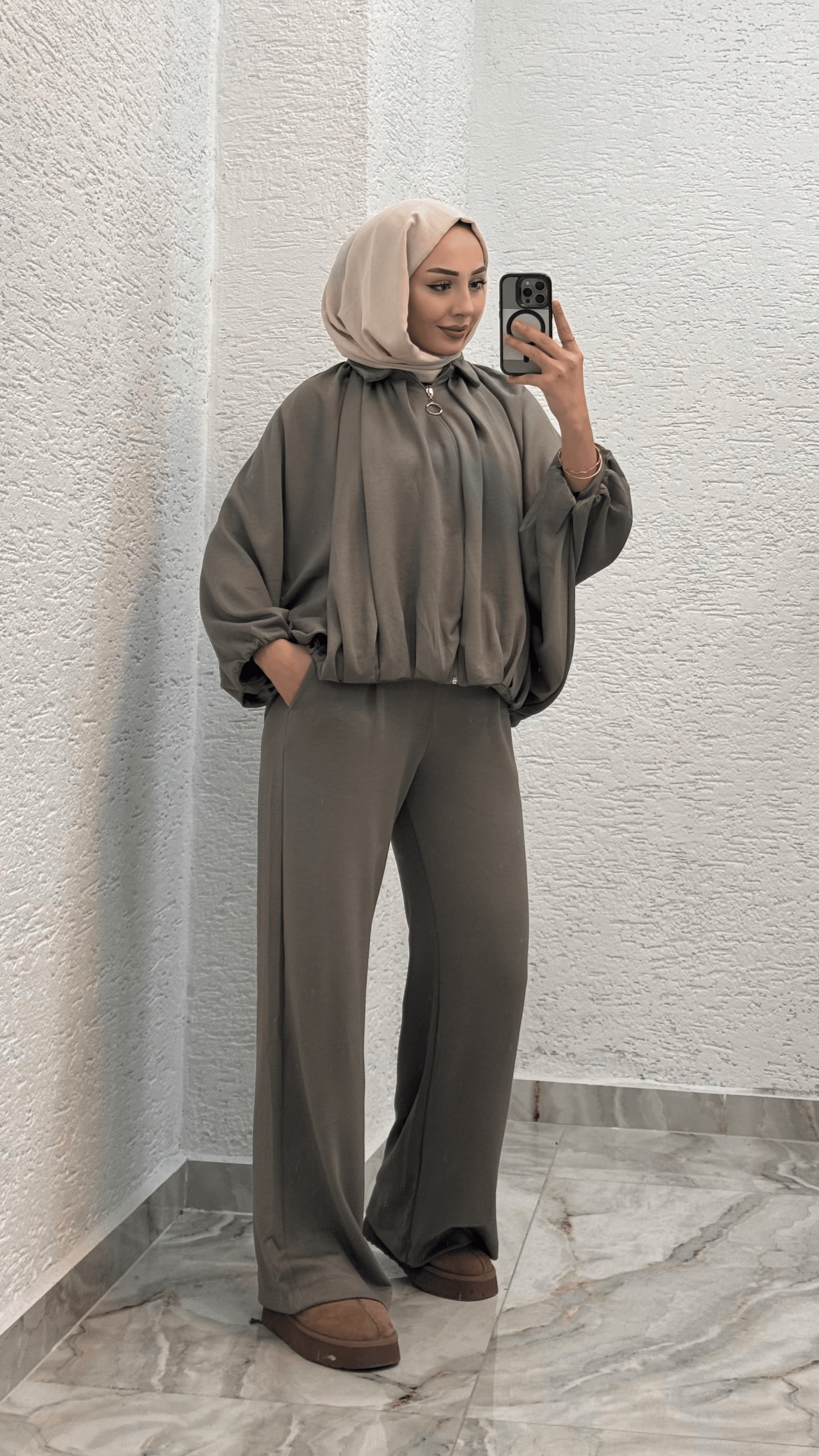 Oysho Kumaş Bomber Takım | Yeşil
