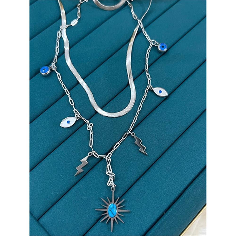 Çelik Silver Kolye 45Cm