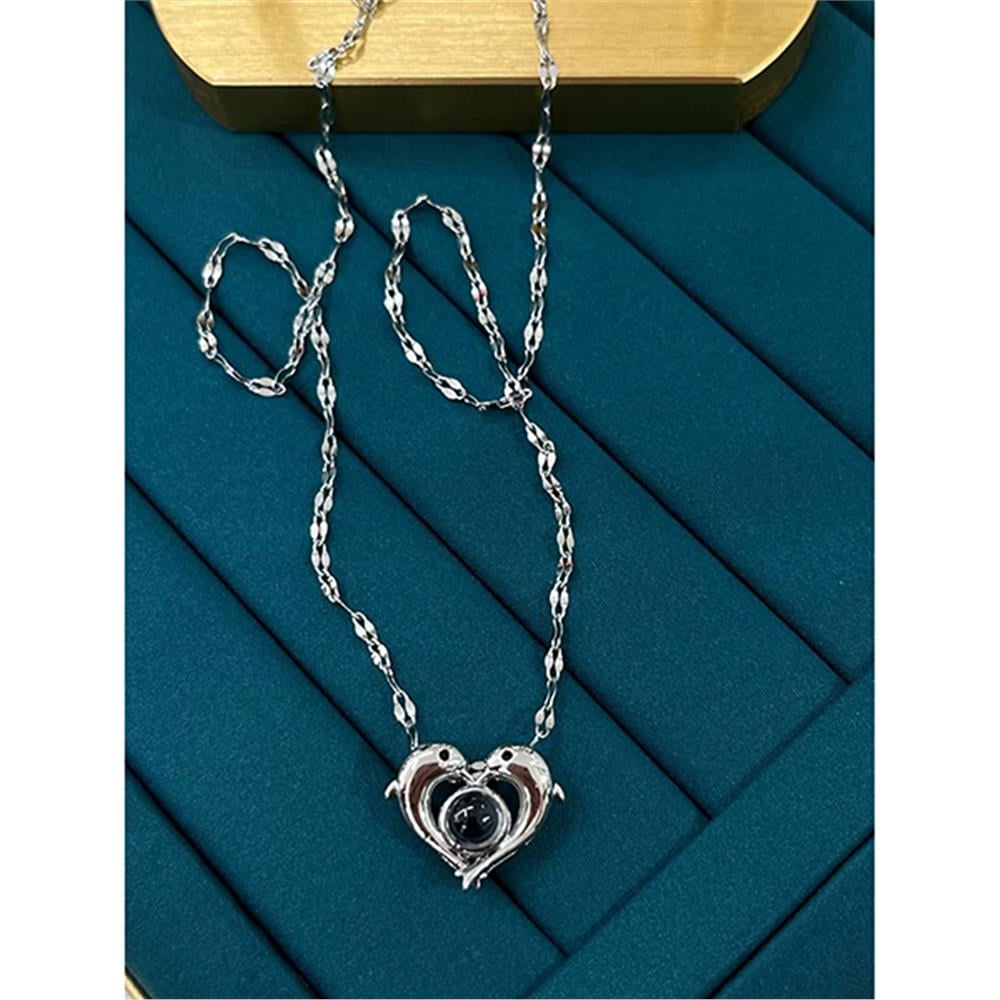 Çelik Silver Kolye 45Cm