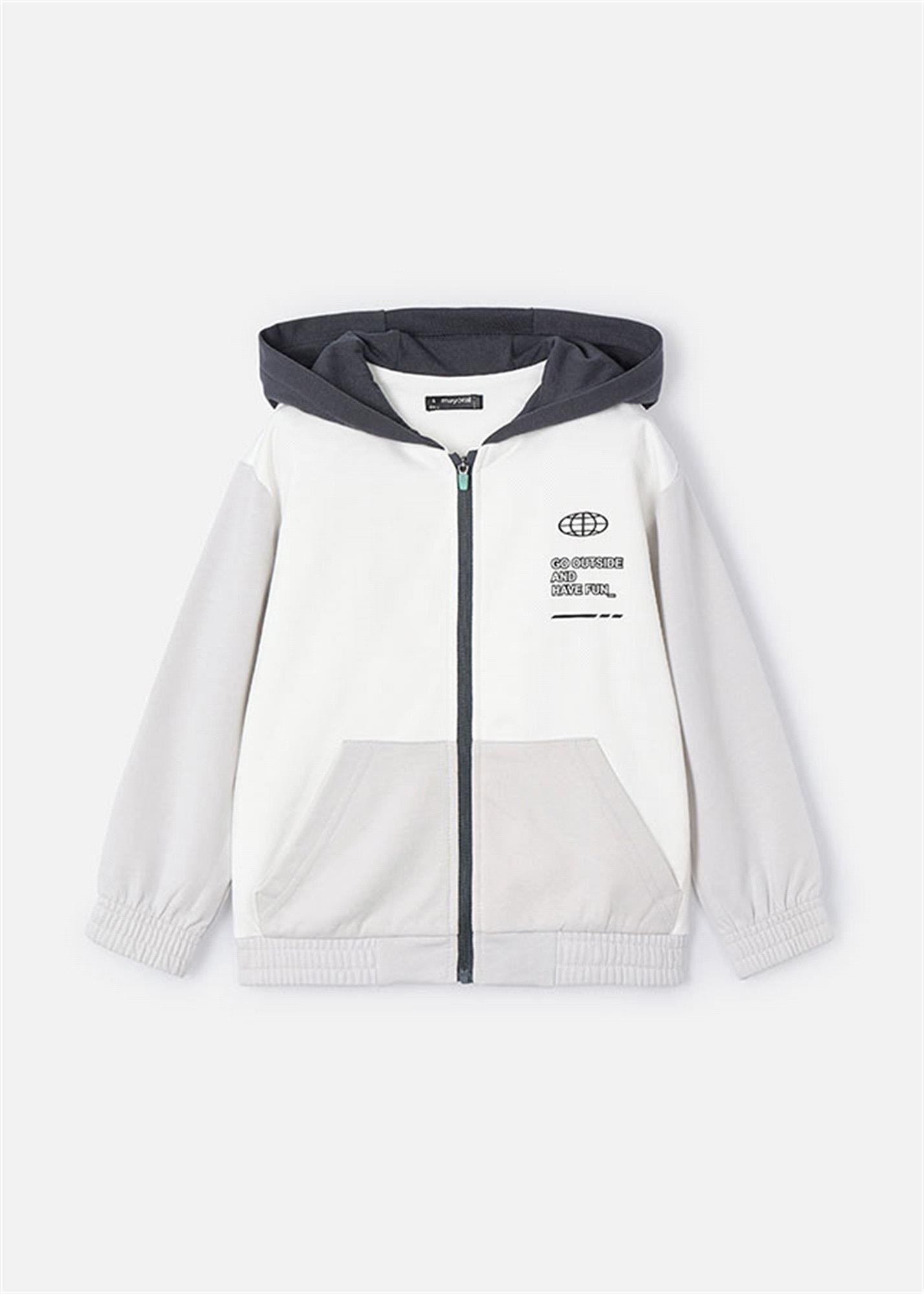 Mayoral Erkek Çocuk Fermuarlı Sweat Gris 3425