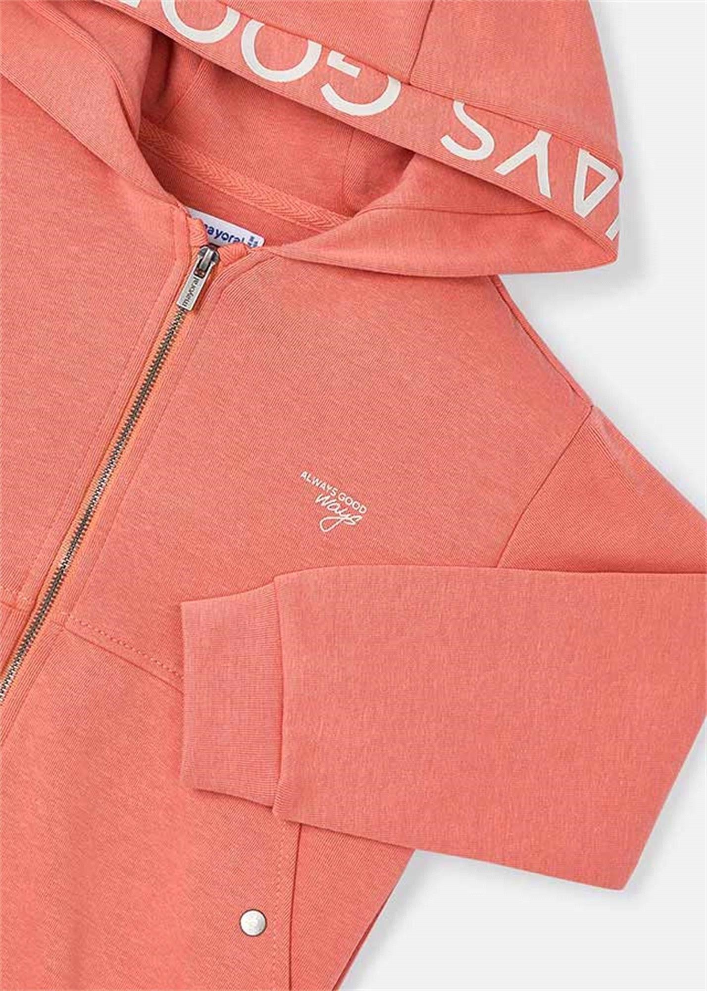 Mayoral Erkek Çocuk Kapişonlu Sweat Dark Peach 3423