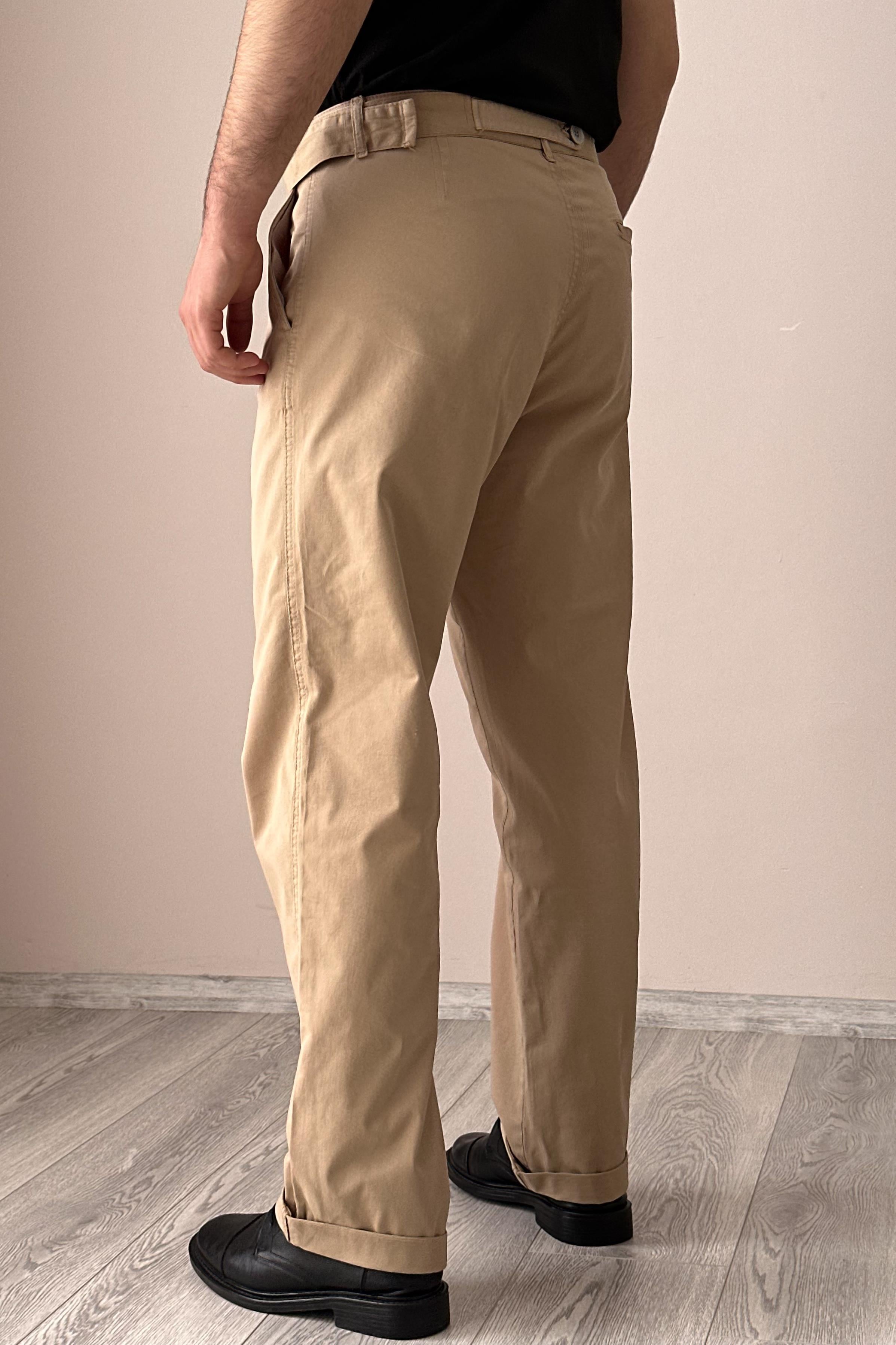 Pileli Gabardin Pantolon - Vizon