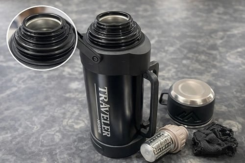 1200 Ml Çift Katmanlı Vakumlu Paslanmaz Çelik Termos Alk4639