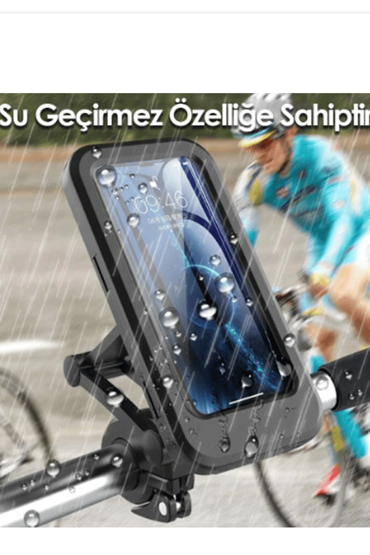 Gidon Bağlantılı Su Geçirmez Mıknatıslı Motorsiklet Telefon Tutucu