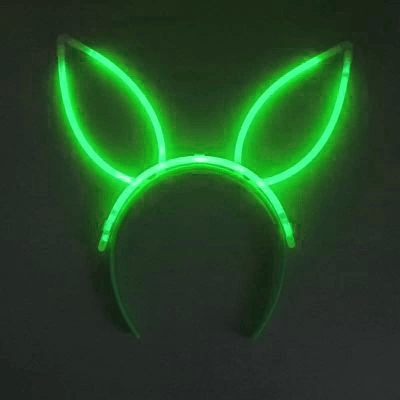 Karanlıkta Yanan Fosforlu Glow Taç 6 Renk 6 Adet