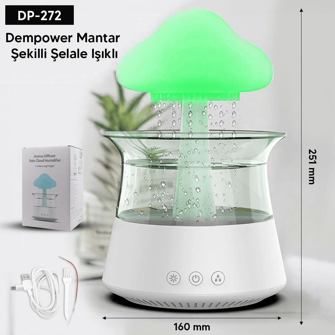Mantar Şeklinde Şelale Işıklı