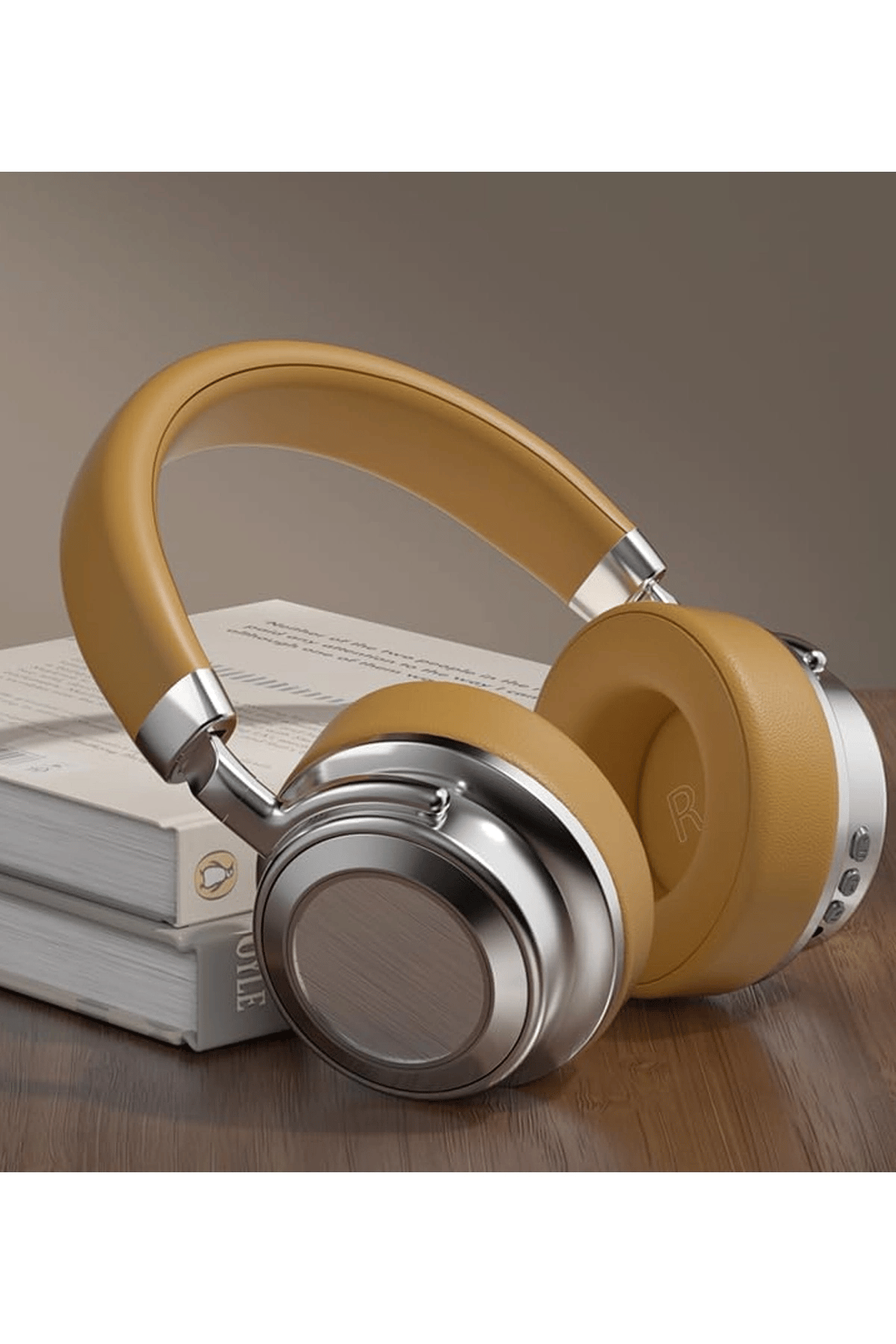 Metal Kulak Üstü Kablosuz Bluetooth Kulaklık Hybrid Anc Type-c Hızlı Şarj Bluetooth 6.0