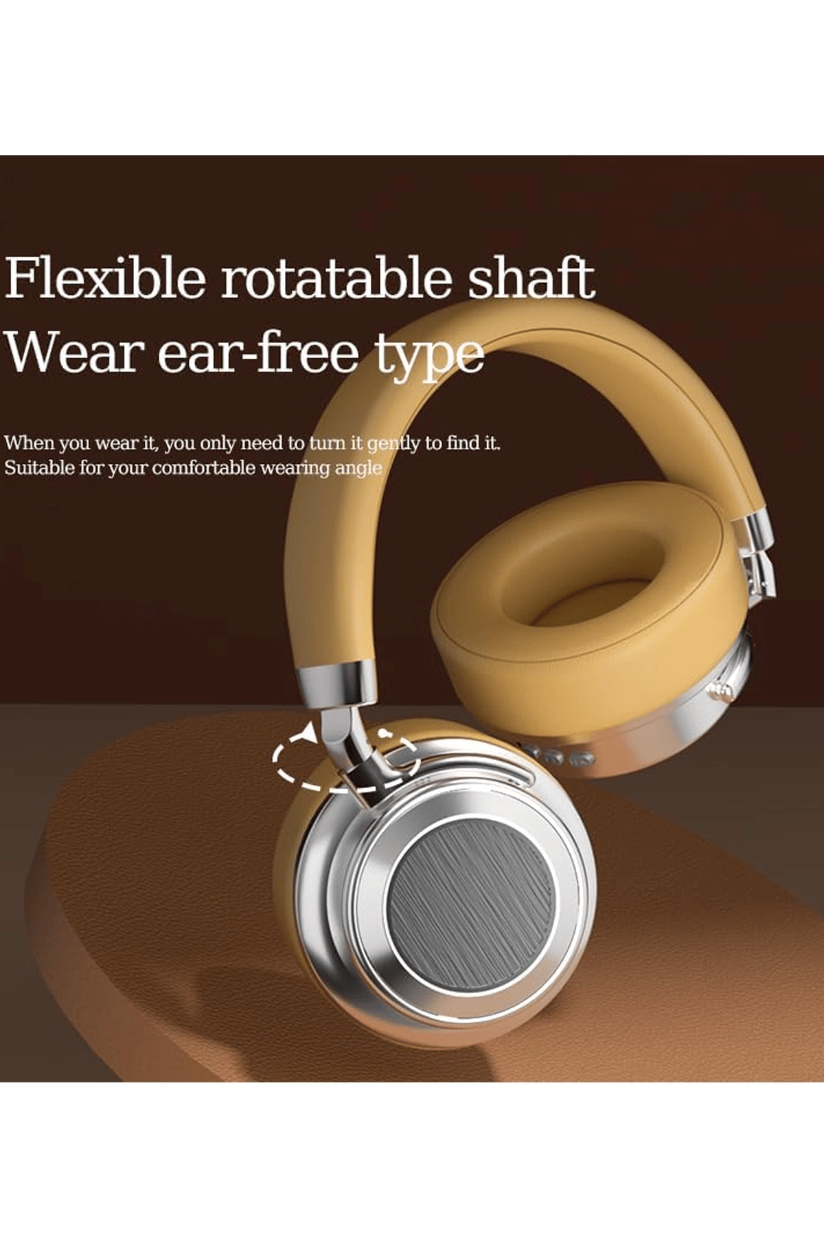Metal Kulak Üstü Kablosuz Bluetooth Kulaklık Hybrid Anc Type-c Hızlı Şarj Bluetooth 6.0