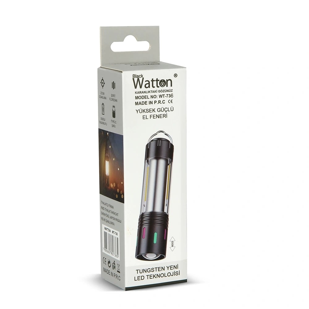 Tg Led Şarjlı Kamp Lambası Ortam Odak Aydınlatma  Wt-736