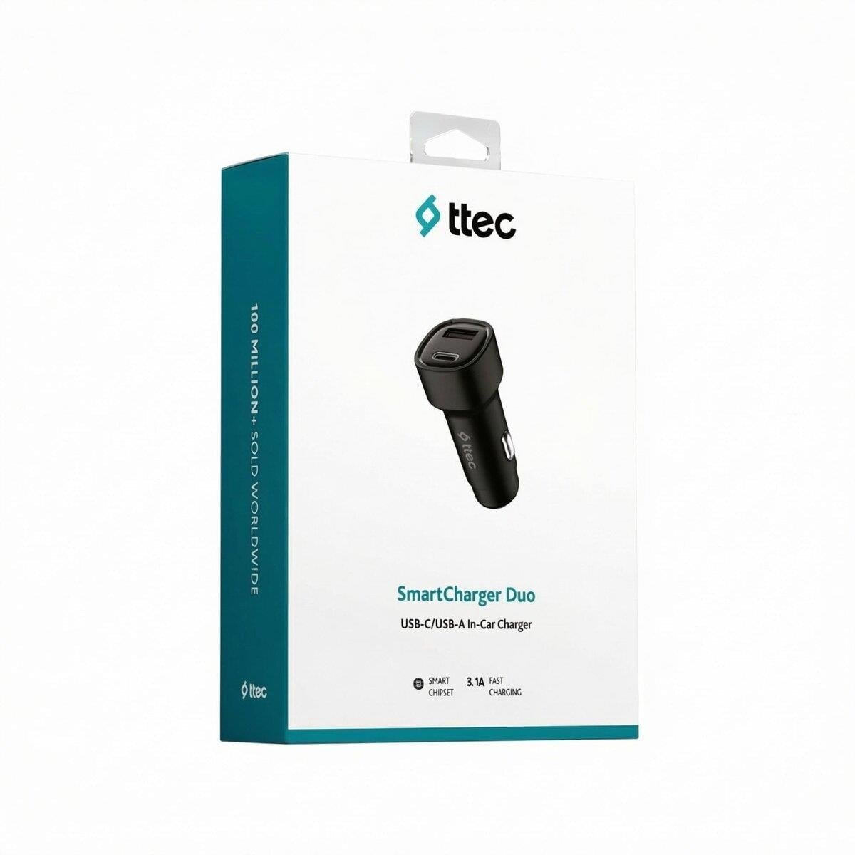 TTEC 2CKS35S 3.1A ARAÇ Ş.CİHAZI USB-C+USB-A KABLO