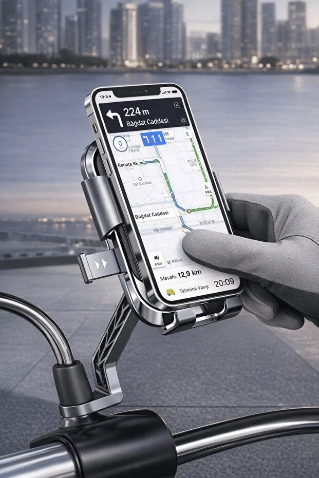 Xy-089 Motosiklet & Bisiklet Ayna Baglantılı Telefon Tutucu