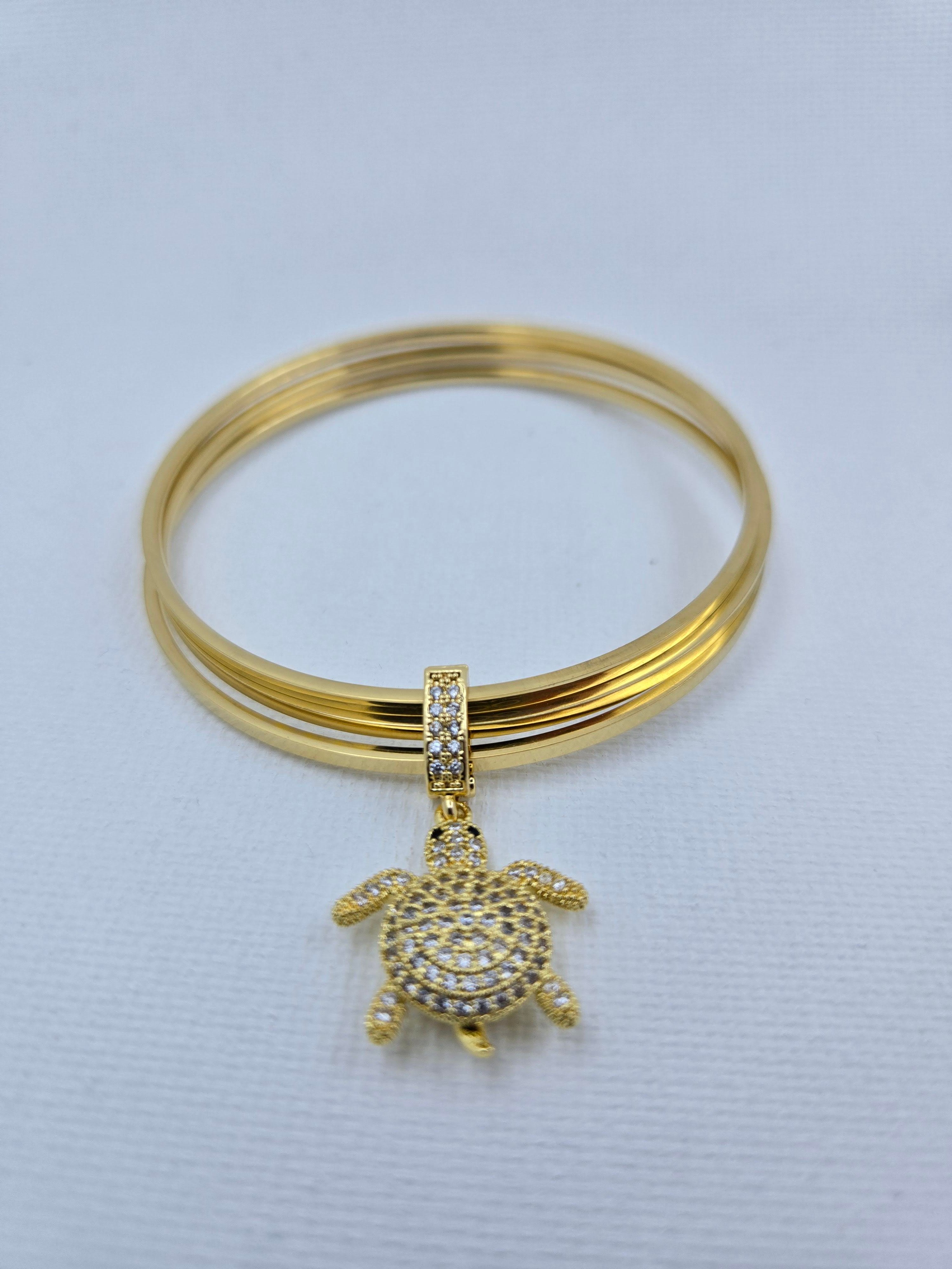 Kaplumbağa Charm Ajda Bilezik