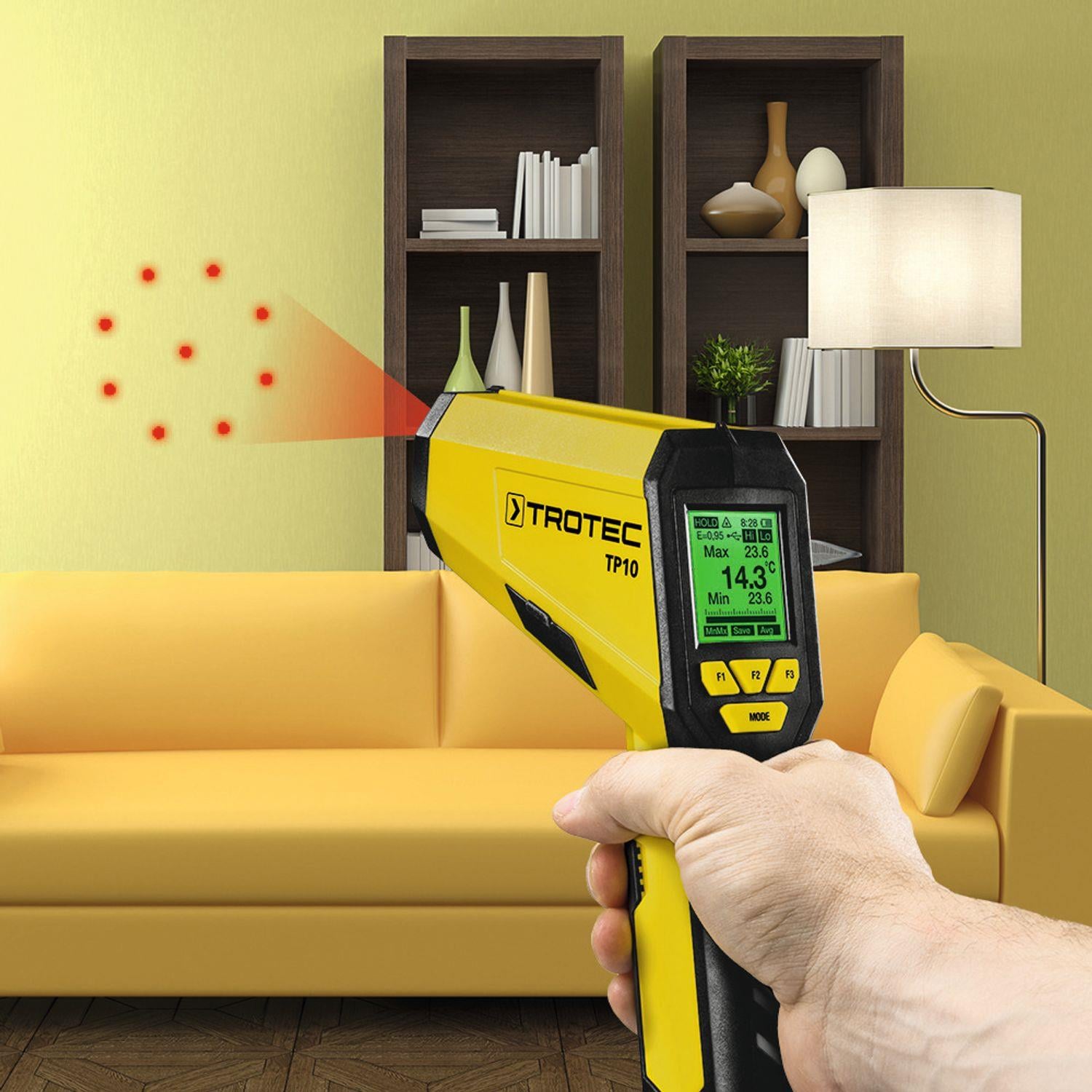 Infrared Termometre / Pirometre TP10 Çok Noktalı Lazer