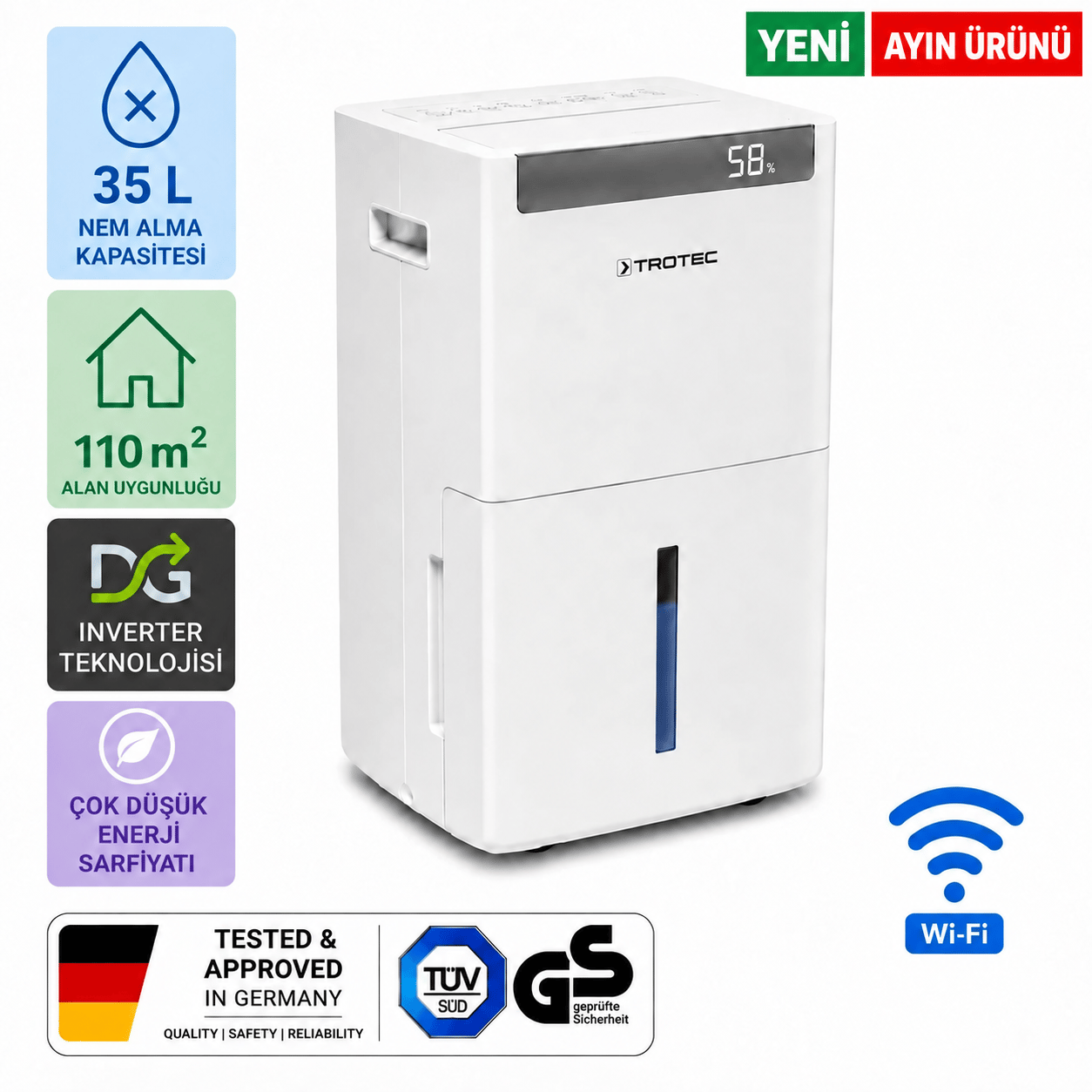 İnverter Nem Alma Cihazı TTK-I 110 WiFi