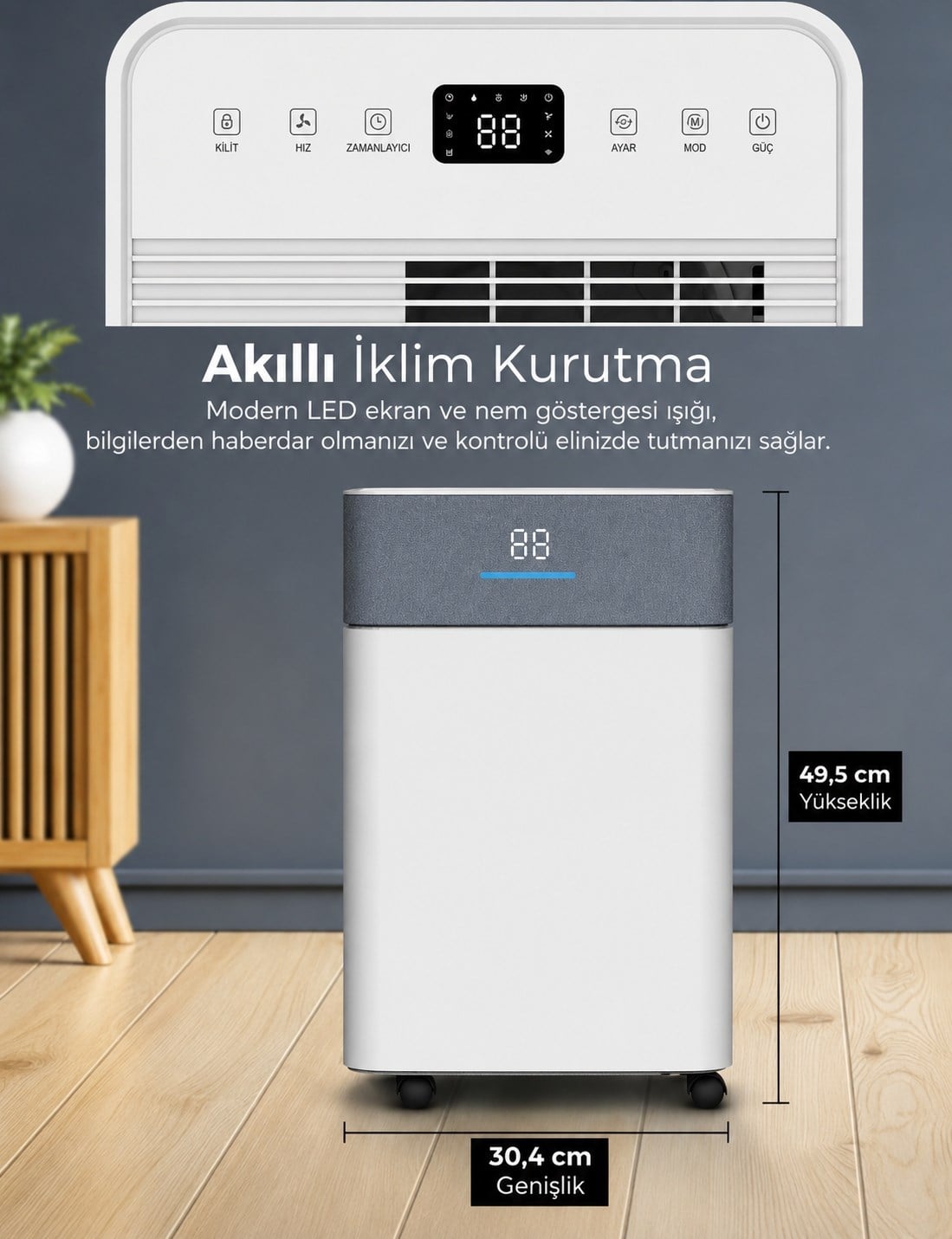 Nem Alma Cihazı TTK 63 E WiFi