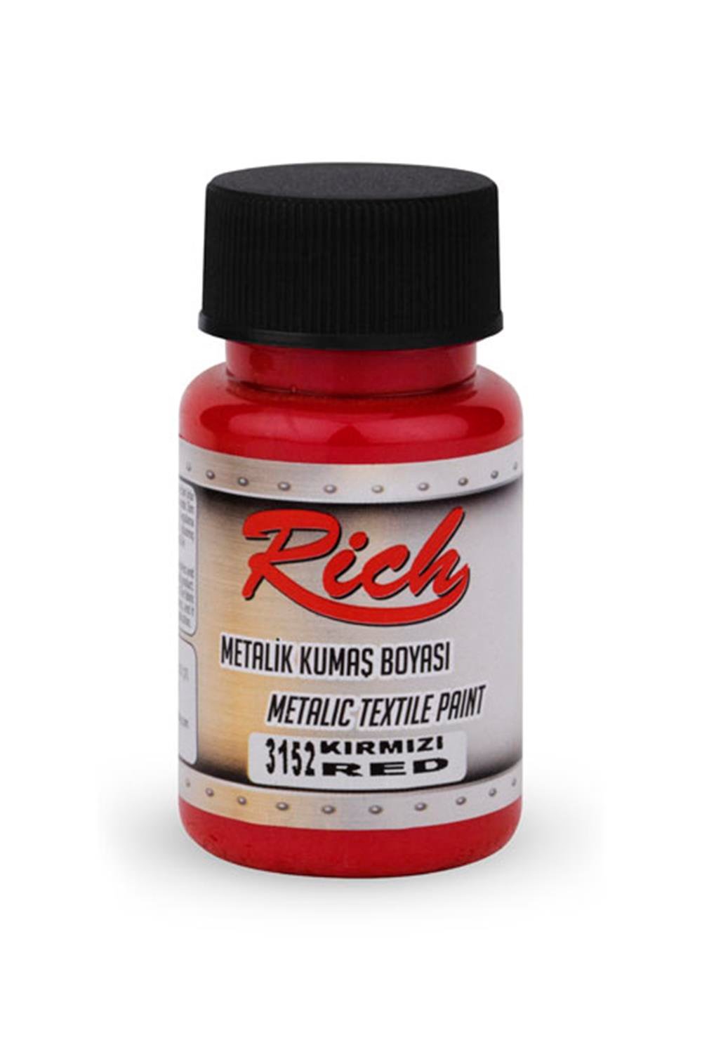 AKRİLİK KUMAŞ BOYASI METALİK - KIRMIZI 050ml