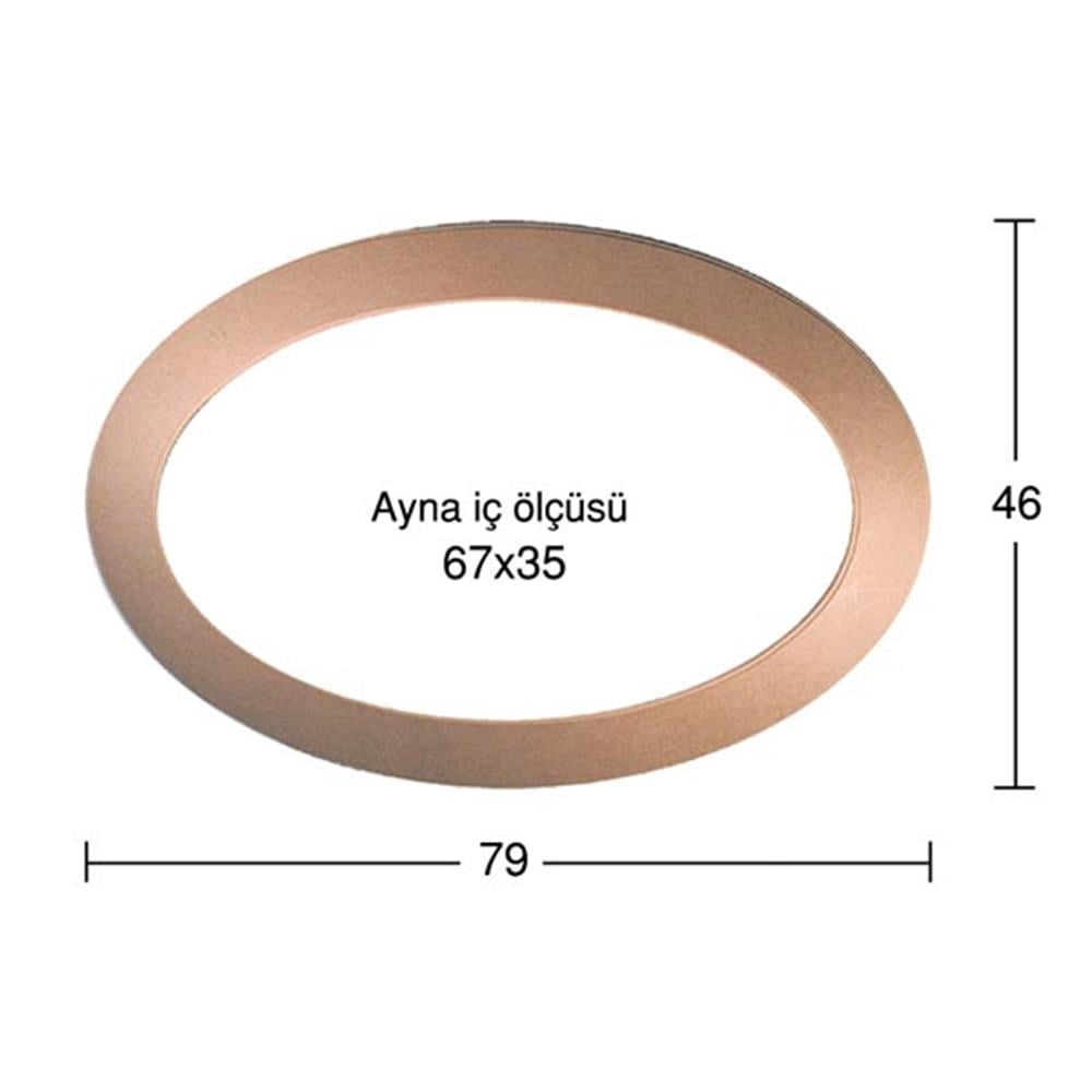 AY 136 KÜÇÜK OVAL AYNA