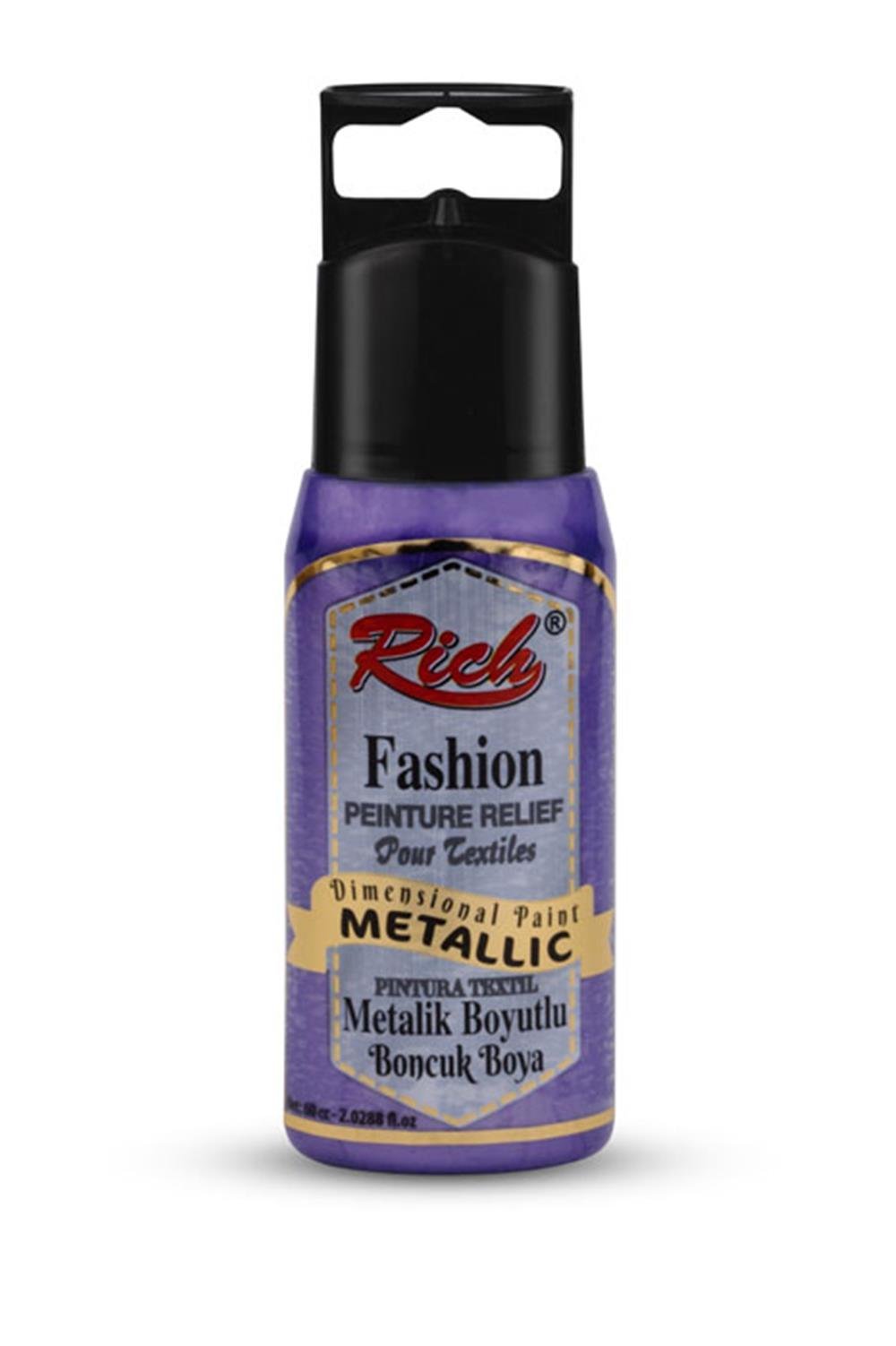 BOYUTLU BONCUK BOYA METALİK - MOR 060ml