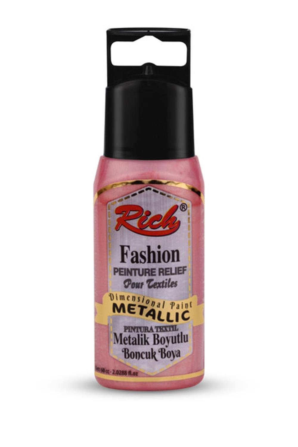 BOYUTLU BONCUK BOYA METALİK - ŞEKER PEMBE 060ml