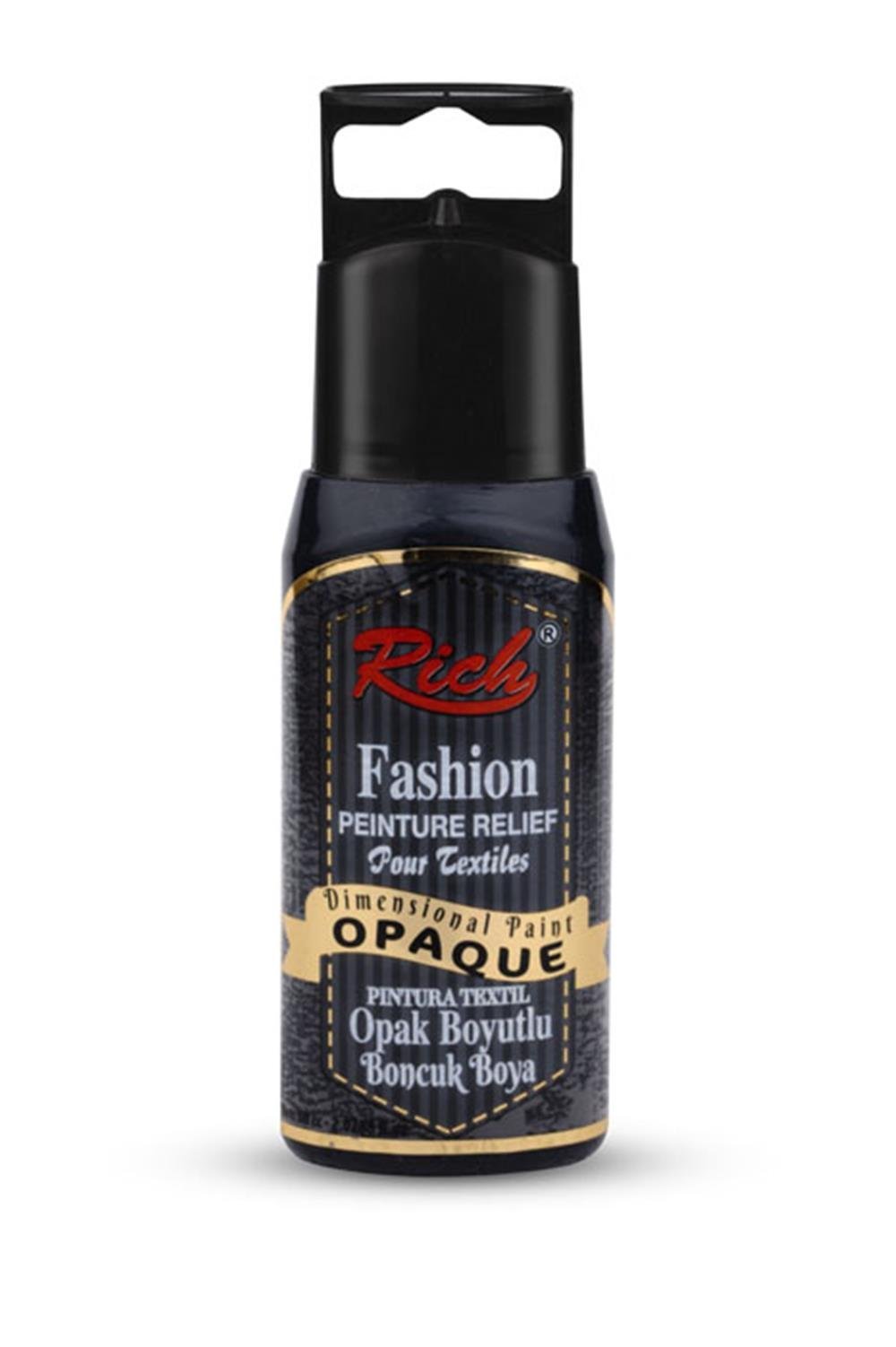 BOYUTLU BONCUK BOYA OPAK - SİYAH 060ml